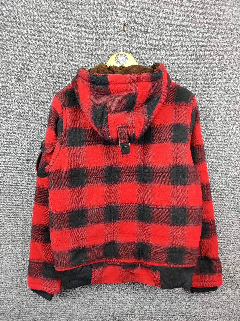 Japanese Brand Gerry Shadow Plaid Tartan Hoodie Jacket Size US L / EU 52-54 / 3 - 8 Thumbnail