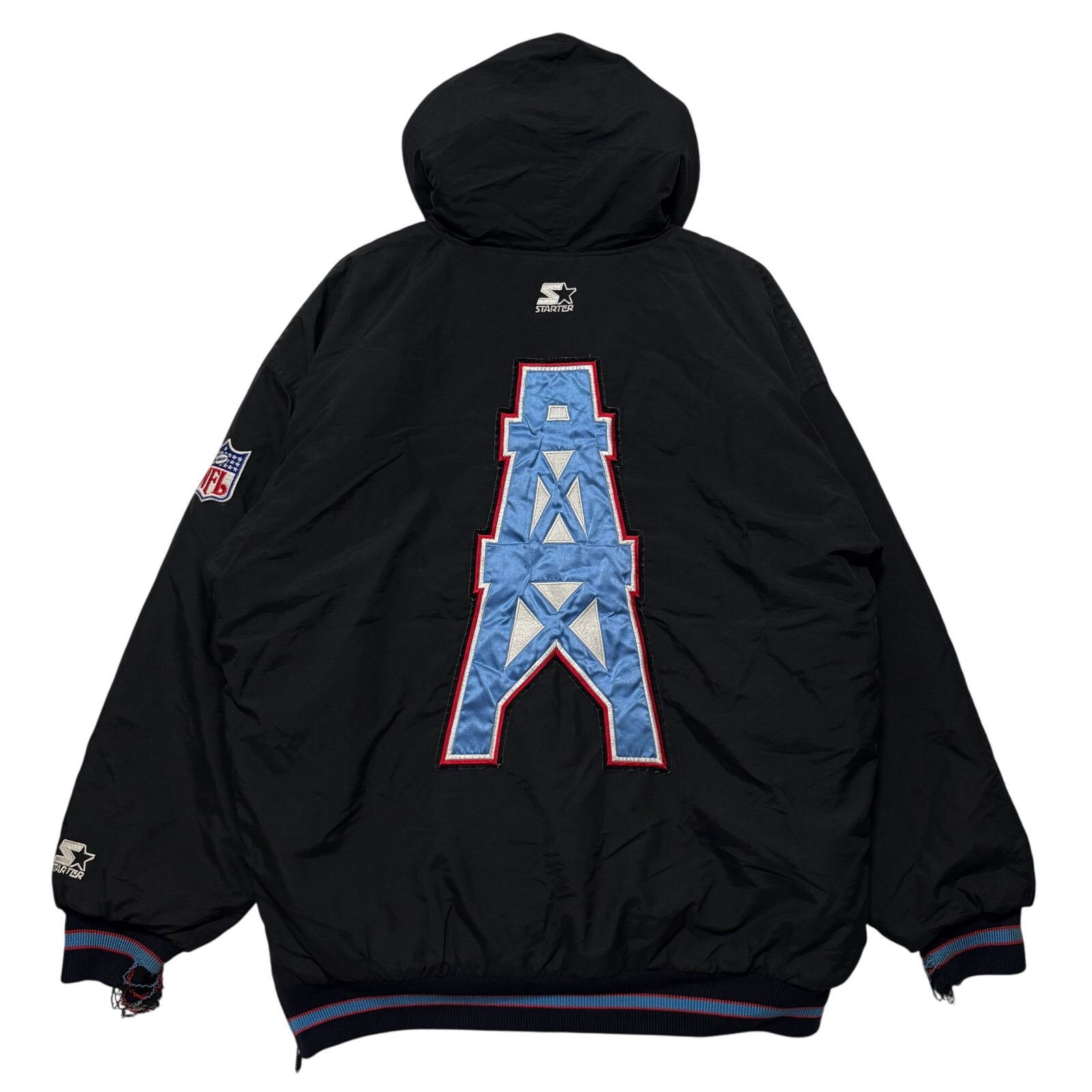 Starter VTG 80s Houston Oilers NFL Starter Zip Up Puffer Jacket L Size US L / EU 52-54 / 3 - 5 Thumbnail