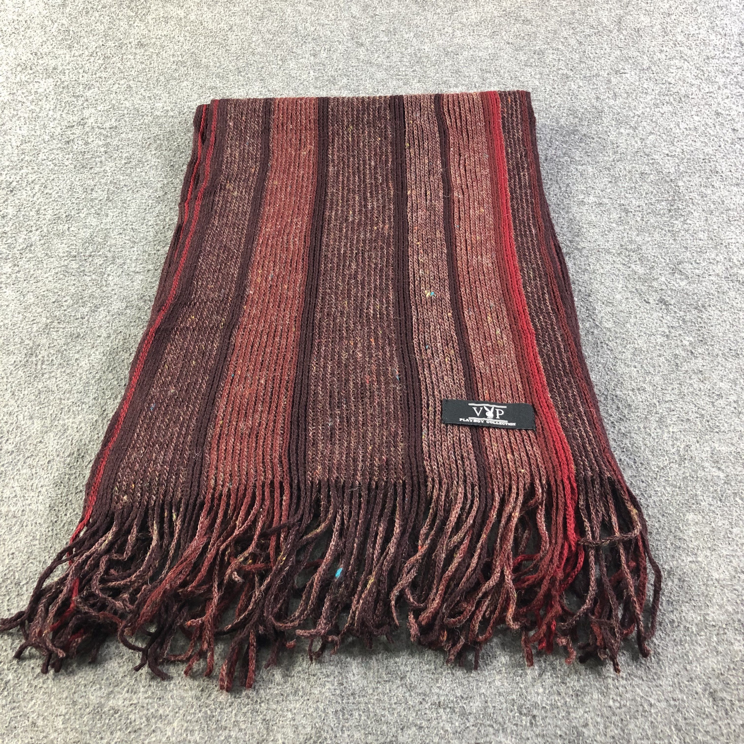 Playboy Playboy Striped Scarf Muffler V1851 Size ONE SIZE - 3 Thumbnail