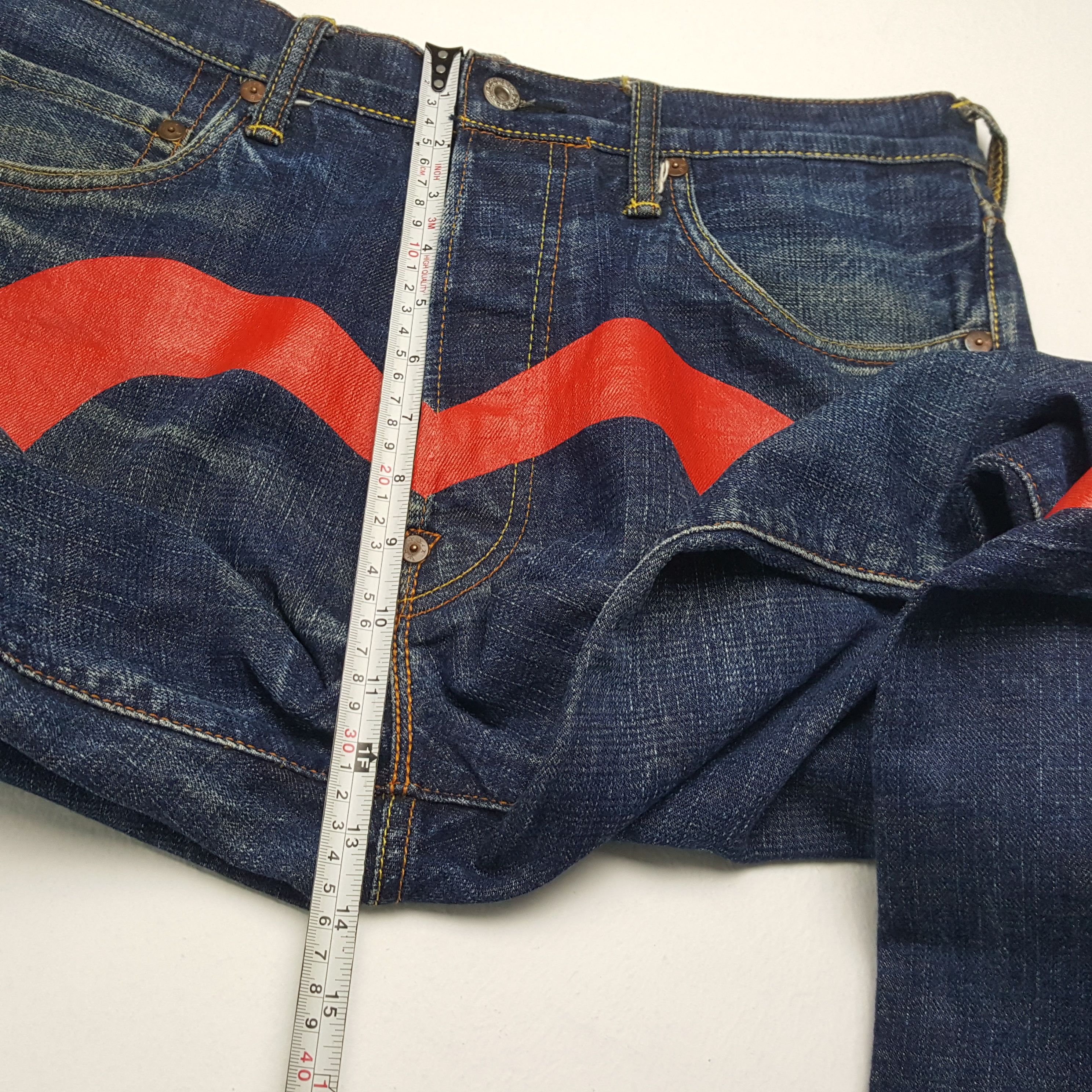 Japanese Brand × Vintage EVISU Japanese Brand Streetwear Custom Daicock Jeans Size US 34 / EU 50 - 8 Thumbnail