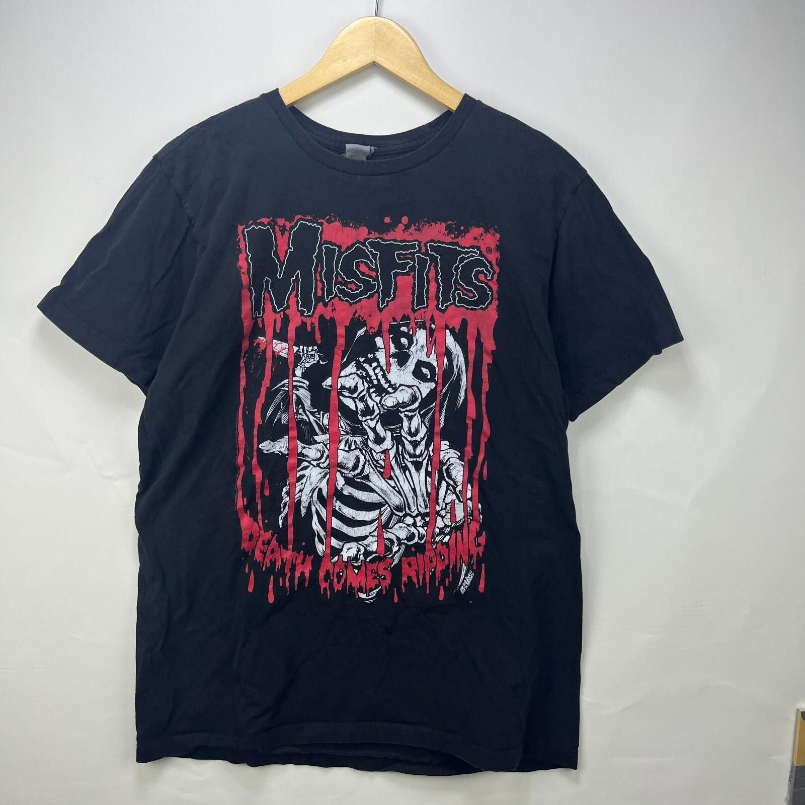 Vintage Vintage Y2K Misfits Band Skull T-Shirt Large Size US L / EU 52-54 / 3 - 1 Thumbnail