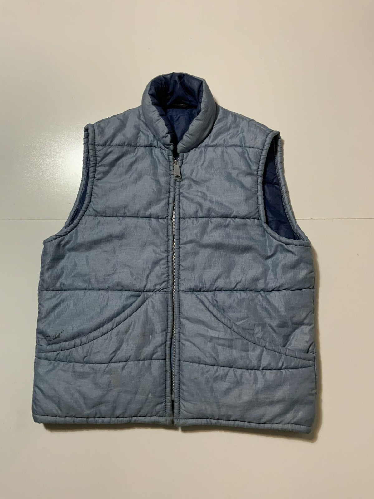 Vintage Vintage 60s 70s JC Penney Talon Zip Work Puffer Vest Jacket Size US S / EU 44-46 / 1 - 1 Thumbnail
