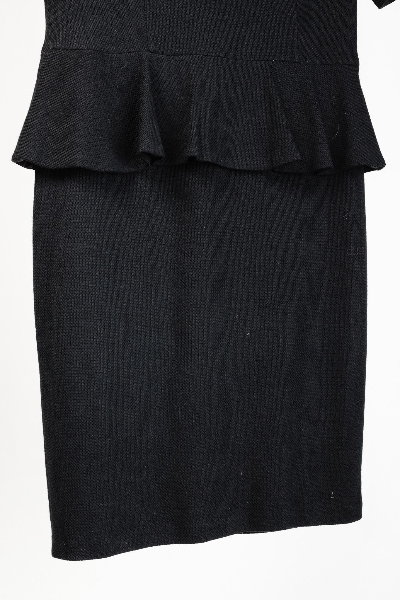 St. John St. John Caviar Resort 2016 Milano Pique Knit Peplum Dress Size L / US 10 / IT 46 - 6 Thumbnail
