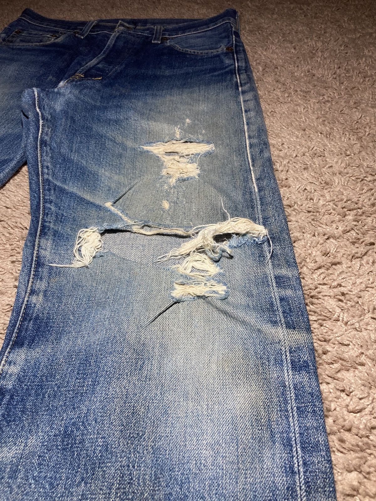 Levi's 1998 Levi's Big E 503B Distressed W30 L31 90s Vintage Faded Size US 30 / EU 46 - 4 Thumbnail