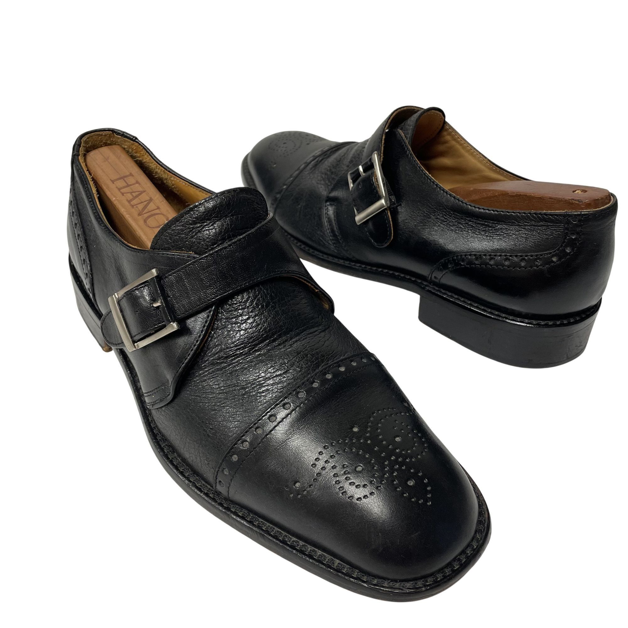 Other Vtg Mario Calugi ITALY Black Leather MONK STRAP DRESS Shoes Size US 8.5 / EU 41-42 - 1 Thumbnail