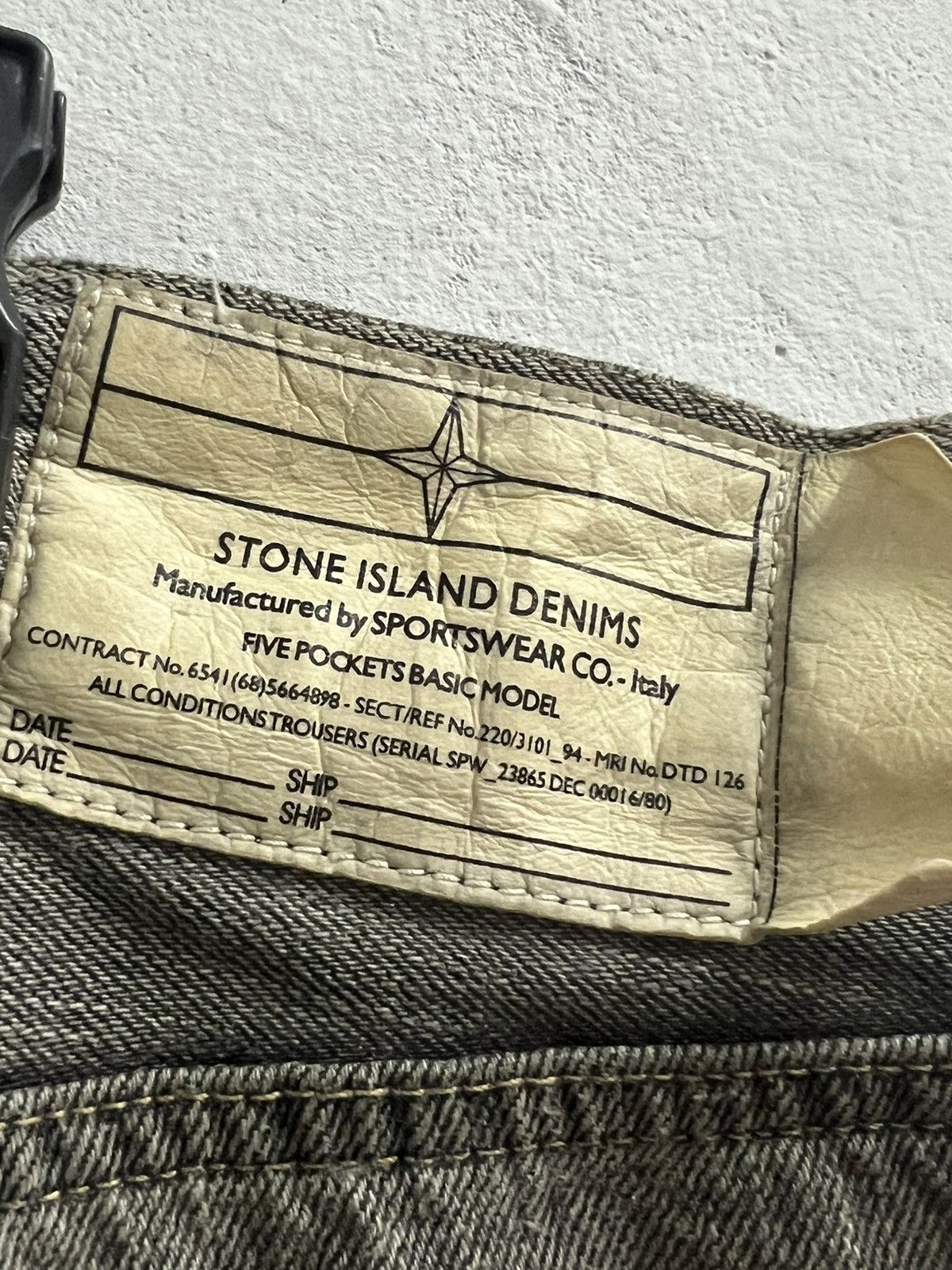 Stone Island Stone Island Very Rare kurabo denims faded black Size US 33 - 4 Thumbnail