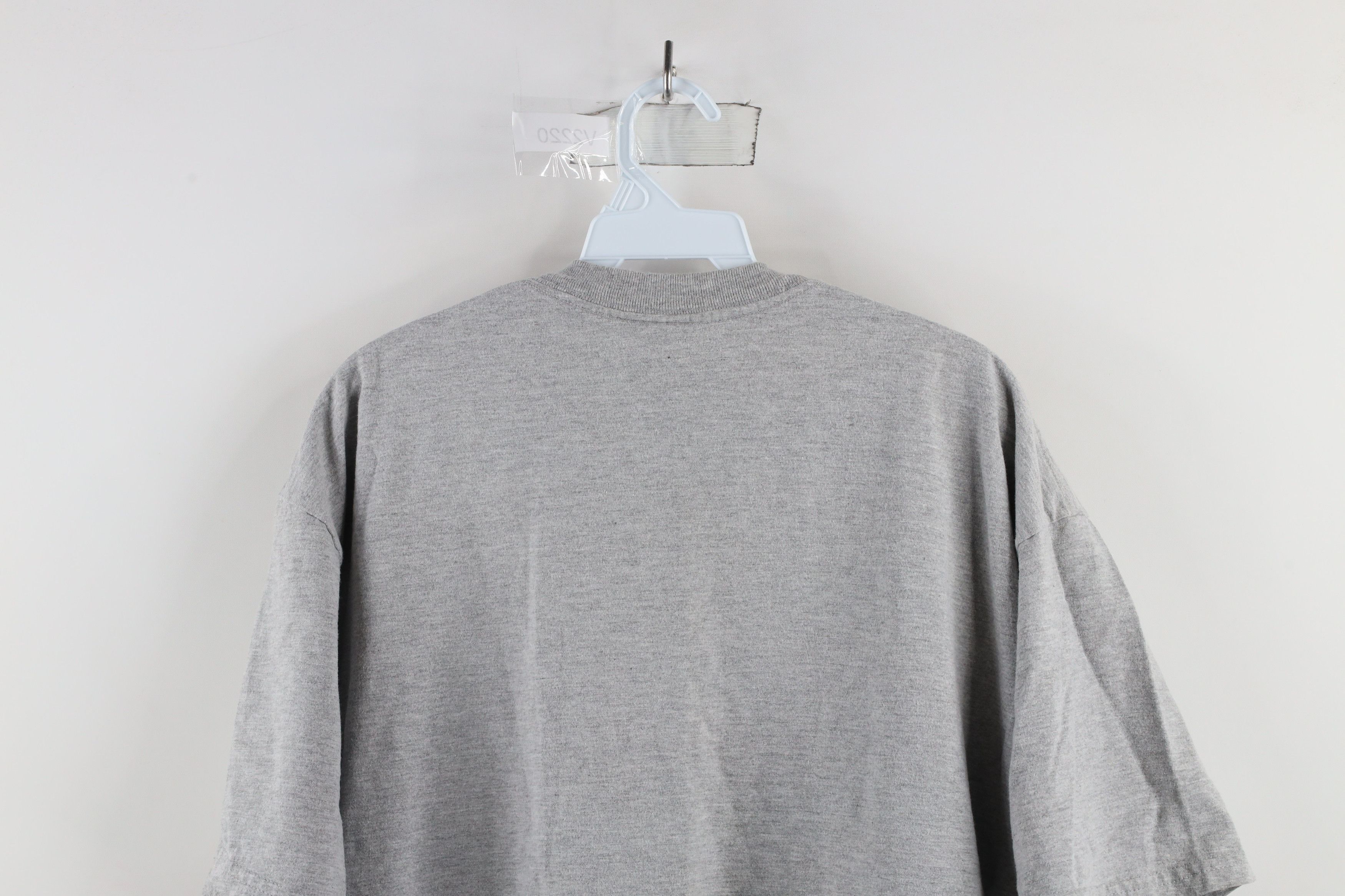 Vintage Vintage 90s Streetwear Heavyweight T-Shirt Heather Gray Size US XL / EU 56 / 4 - 9 Thumbnail