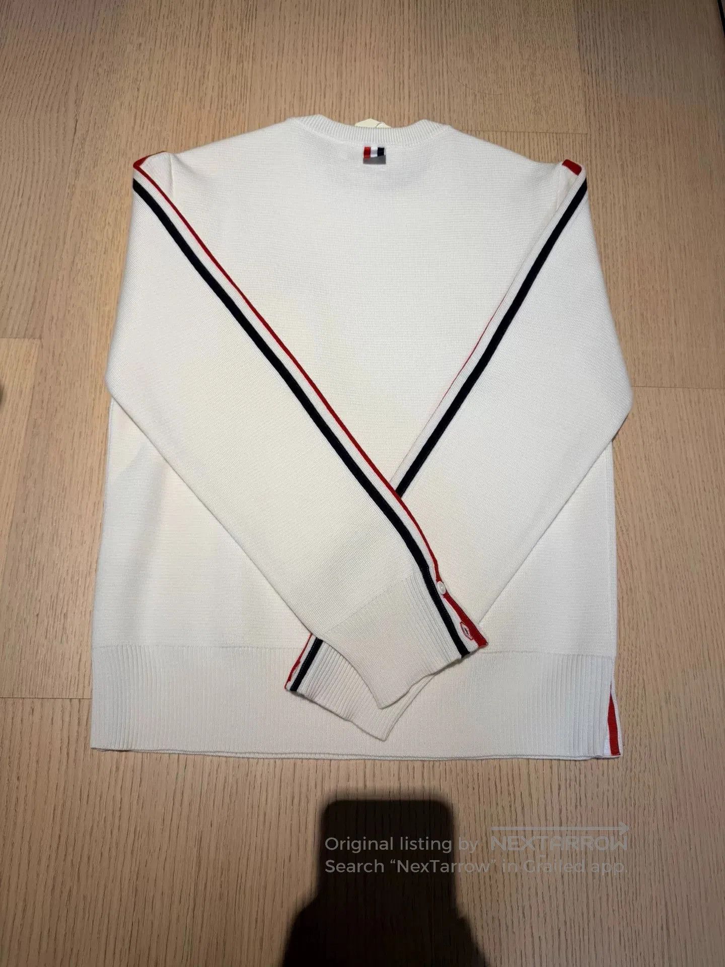 Thom Browne THOM BROWNE White Knit Sweater. Size S / US 4 / IT 40 - 6 Thumbnail