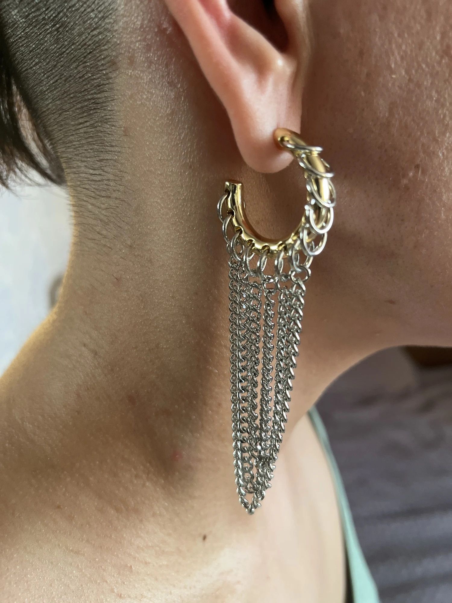 Jewelry Exaggerated Long Tassel Earrings Size ONE SIZE - 5 Thumbnail