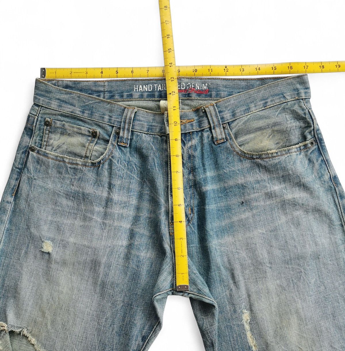 Kapital Free Gate Ripped Mud Wash Jeans Size US 34 / EU 50 - 11 Thumbnail
