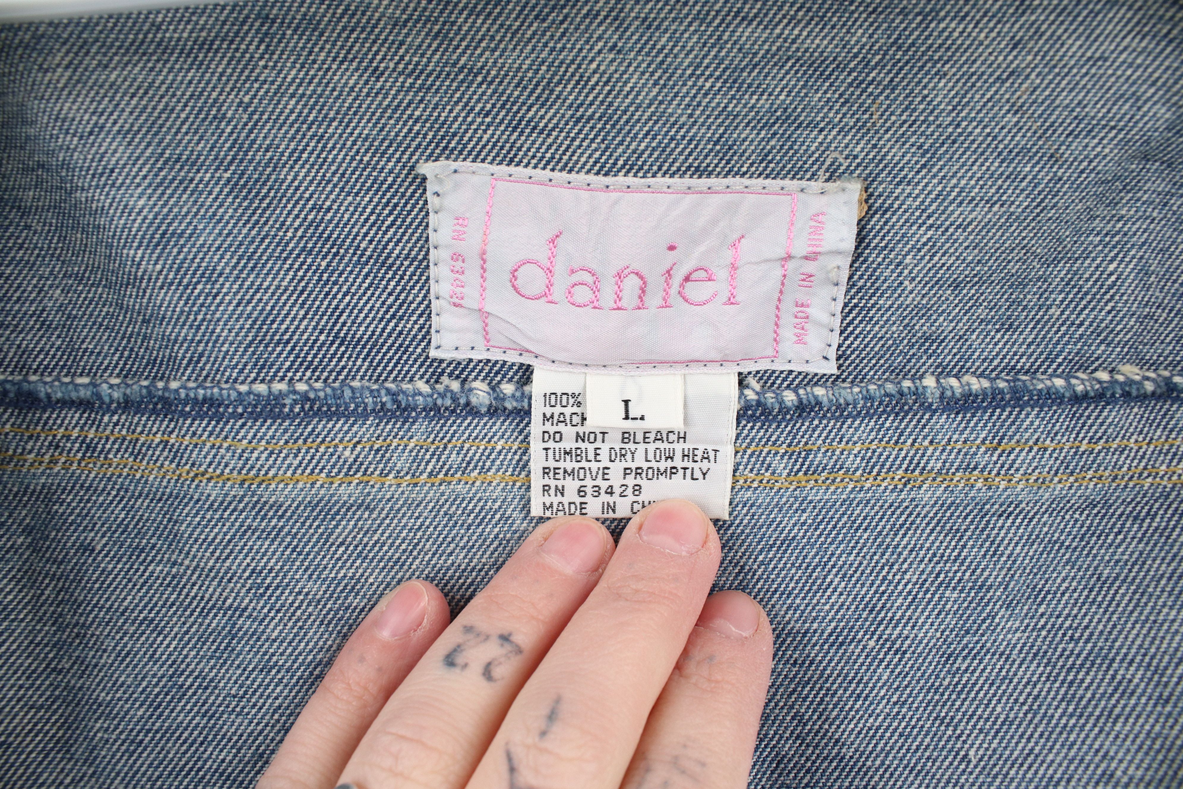 Vintage Deadstock Vintage 90s Streetwear Sleeveless Denim Vest Size L / US 10 / IT 46 - 10 Thumbnail