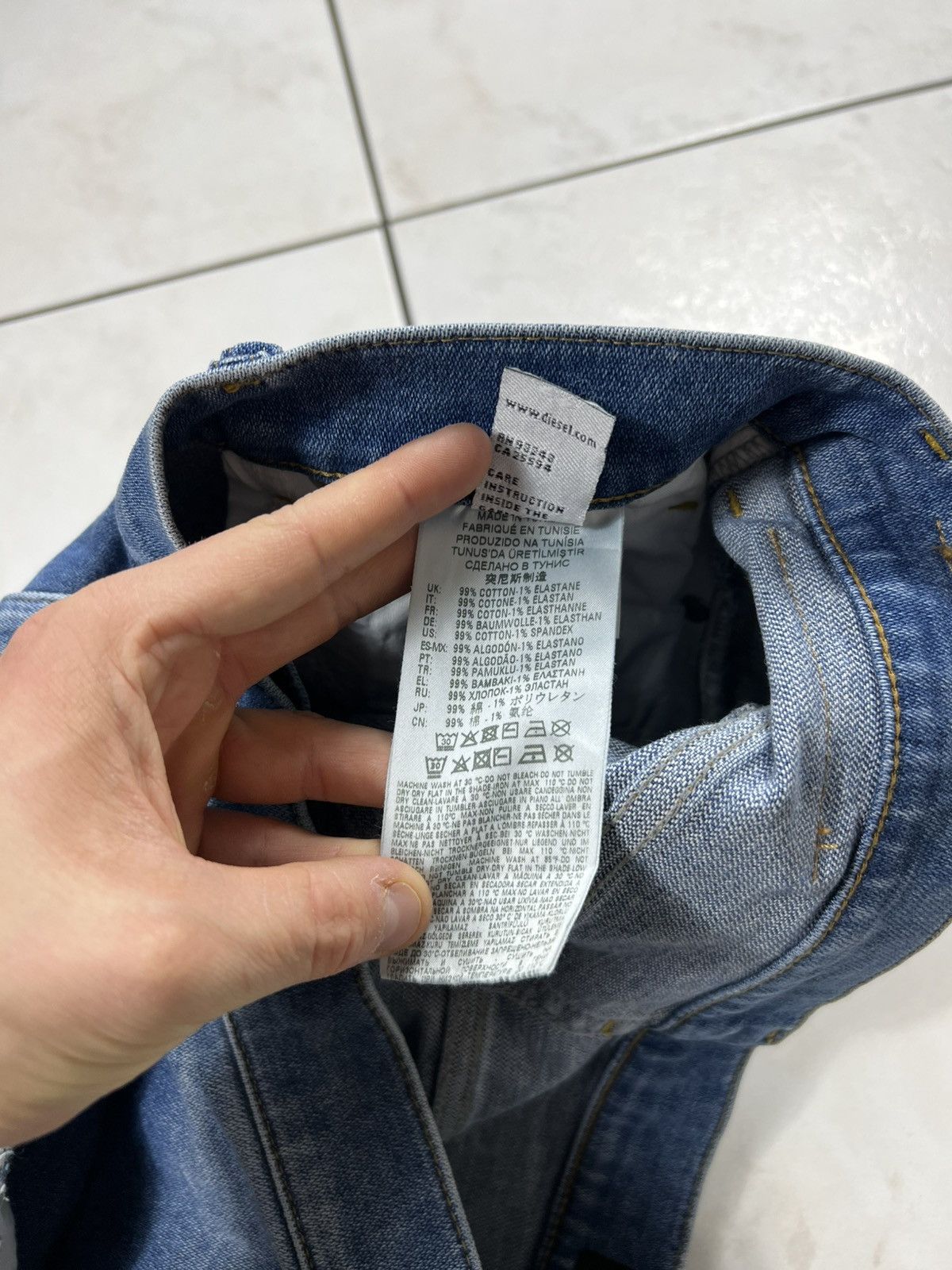 Diesel Diesel Widee-x baggy denim jeans pants wide patchwork washed Size 30" / US 8 / IT 44 - 18 Thumbnail
