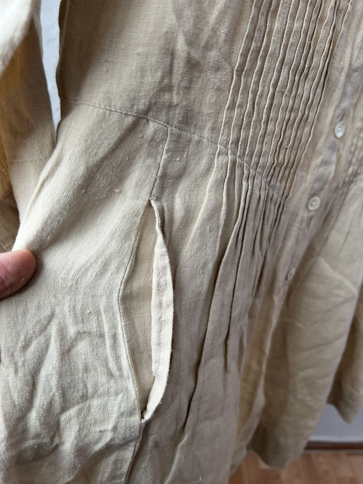 Gudrun Sjoden GUDRUN SJODEN ORGANIC LINEN DIRDNL STYLE TUNIC DRESS SIZE S Size S / US 4 / IT 40 - 13 Thumbnail
