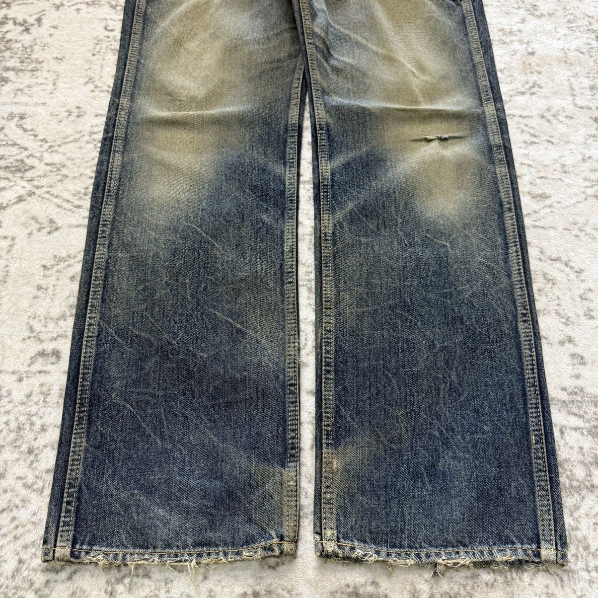 Kapital 2000s Antgauge Japan Reconstructed Pinstripe Panel Denim Size US 33 - 4 Thumbnail
