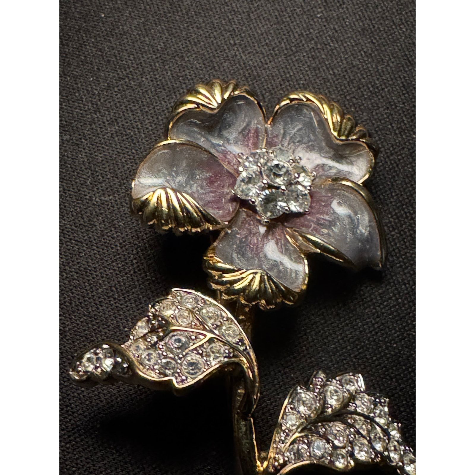 Other Nolan Miller Rhinestone Flower Brooch Size ONE SIZE - 3 Thumbnail