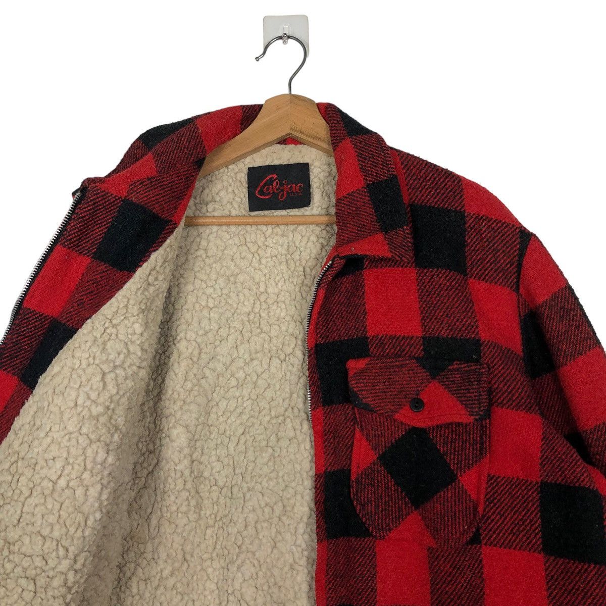 Japanese Brand 🔥Vintage 90’s Cal-Jac USA Checked Tartan Design Wool Jacket Size US M / EU 48-50 / 2 - 9 Thumbnail