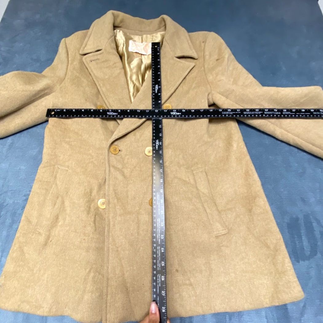 Pendleton VTG Pendleton Peacoat Jacket Mens S Beige Wool Lined Double Breasted Coat Size US S / EU 44-46 / 1 - 6 Thumbnail