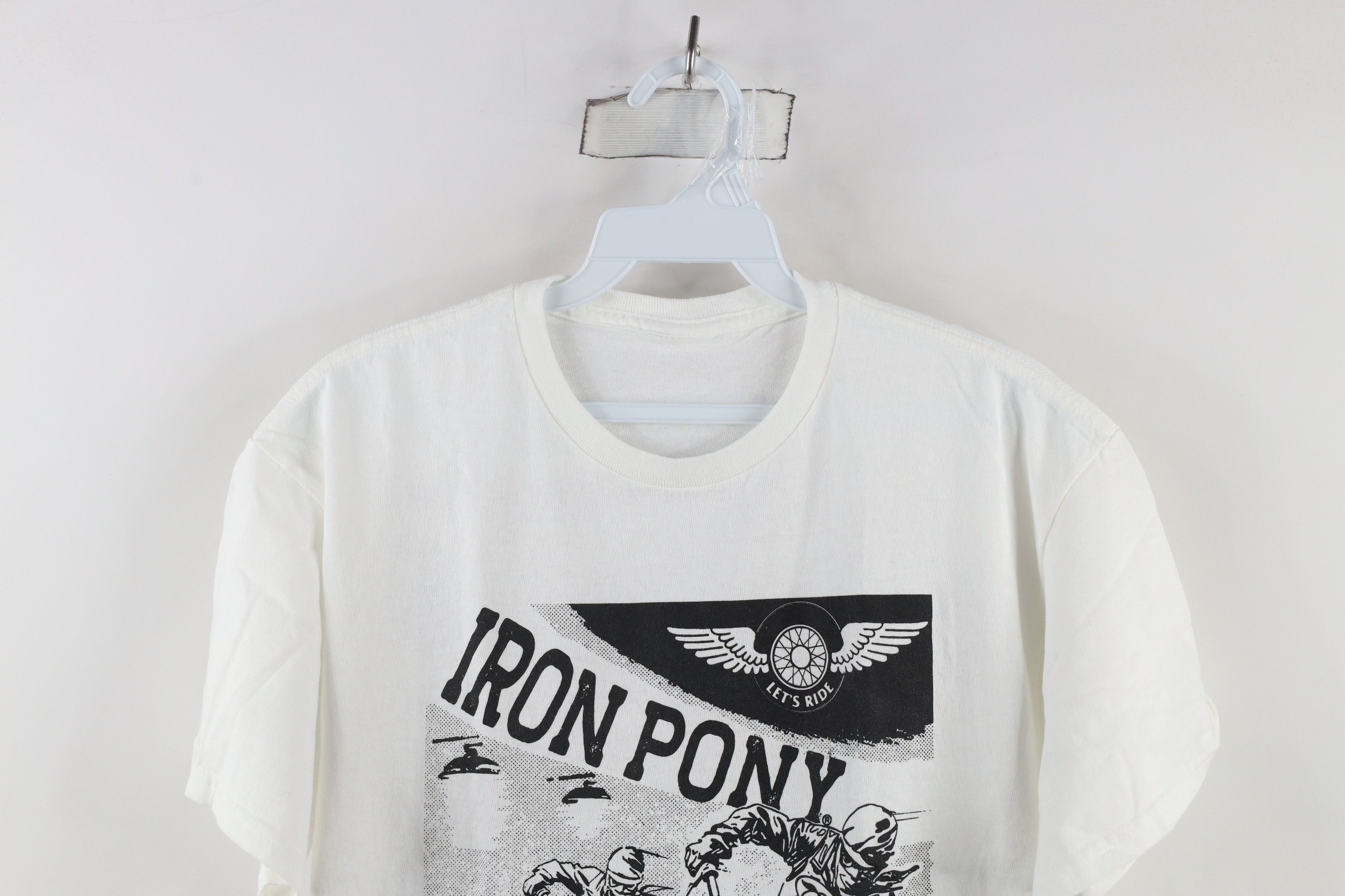 Vintage Vintage Streetwear Out Iron Pony Motorsports Racing T-Shirt Size US M / EU 48-50 / 2 - 2 Thumbnail