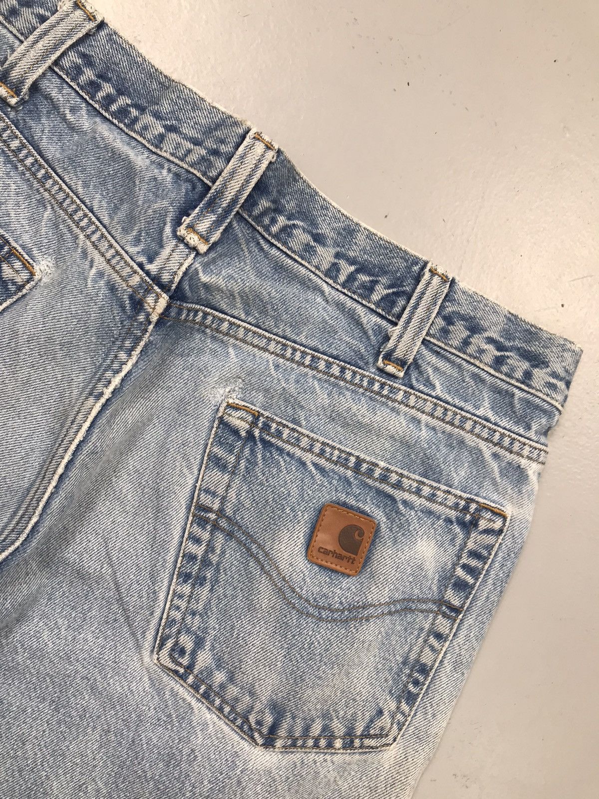 Carhartt Vintage Carhartt B460 DVB damaged denim Size US 34 / EU 50 - 14 Thumbnail