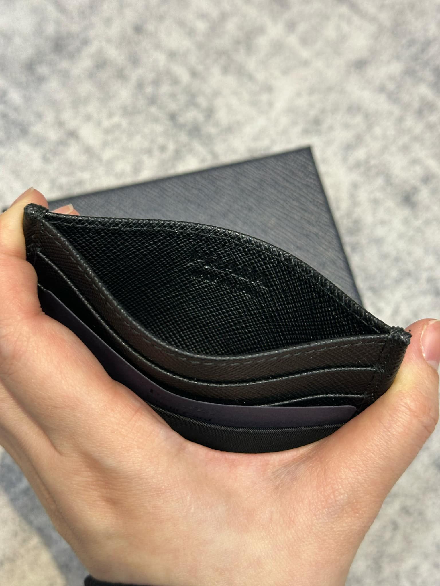 Prada PRADA Re-Nylon And Saffiano Leather Card Holder Size ONE SIZE - 4 Thumbnail