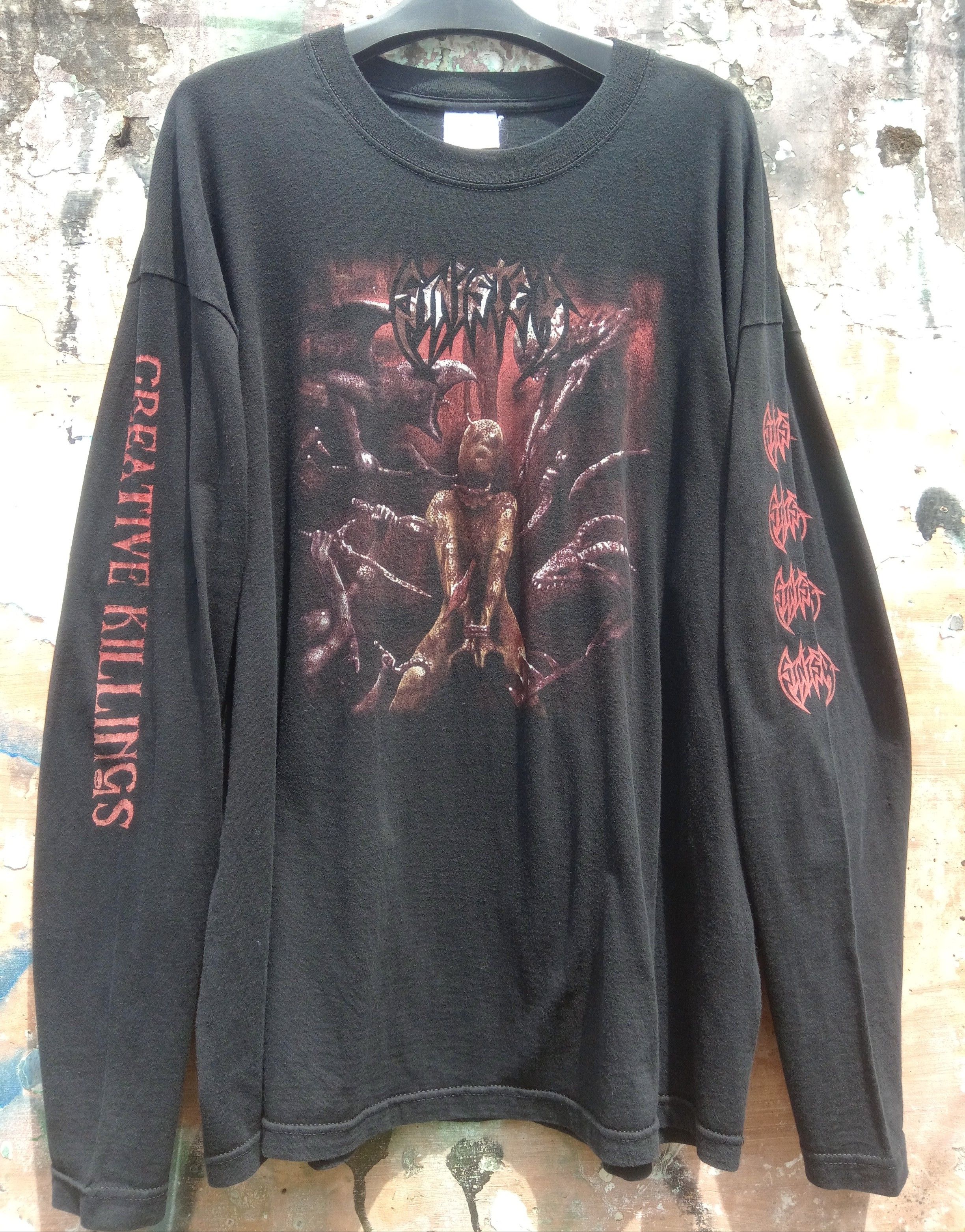 Band Tees × Vintage Vintage SINISTER creative killings Size US XL / EU 56 / 4 - 1 Thumbnail