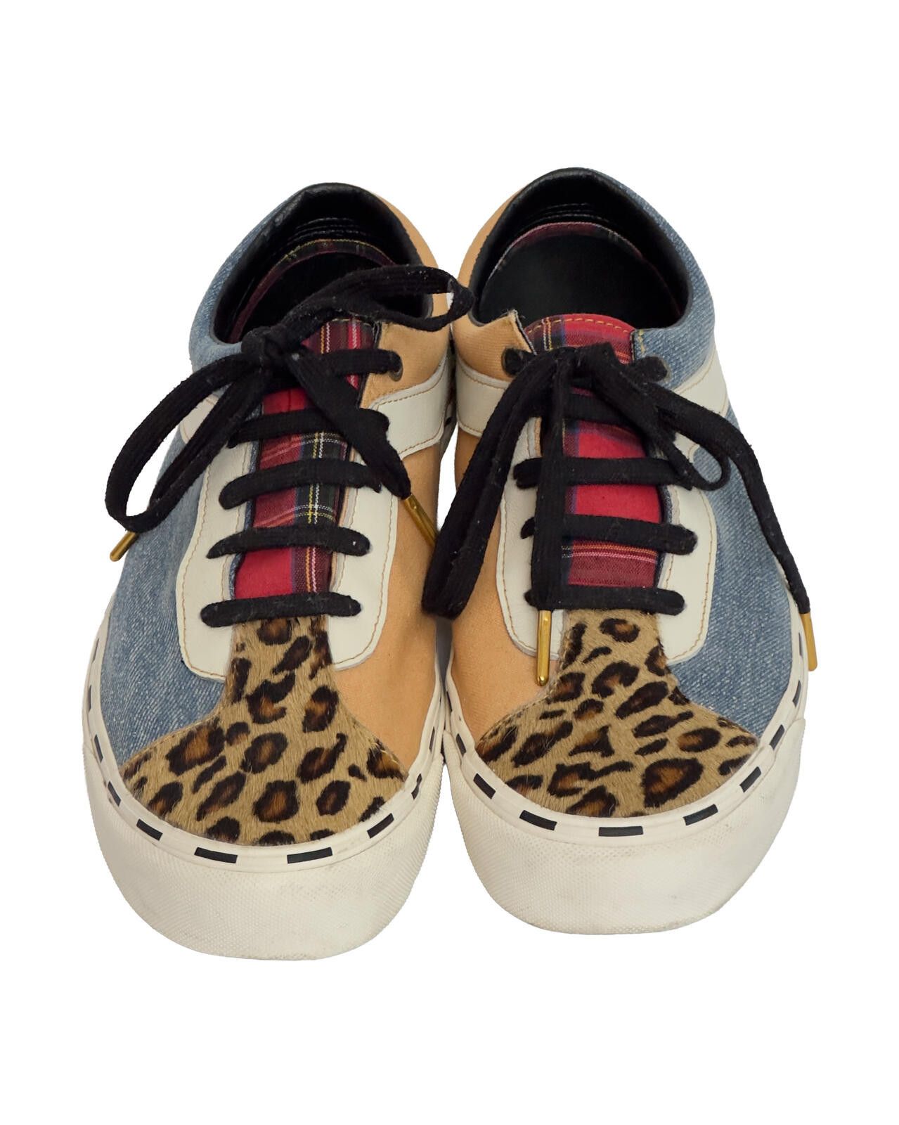 Vans Vans Bold Ni Bender Leopard Denim Plaid Sneakers Sz 12 Size ONE SIZE - 4 Thumbnail