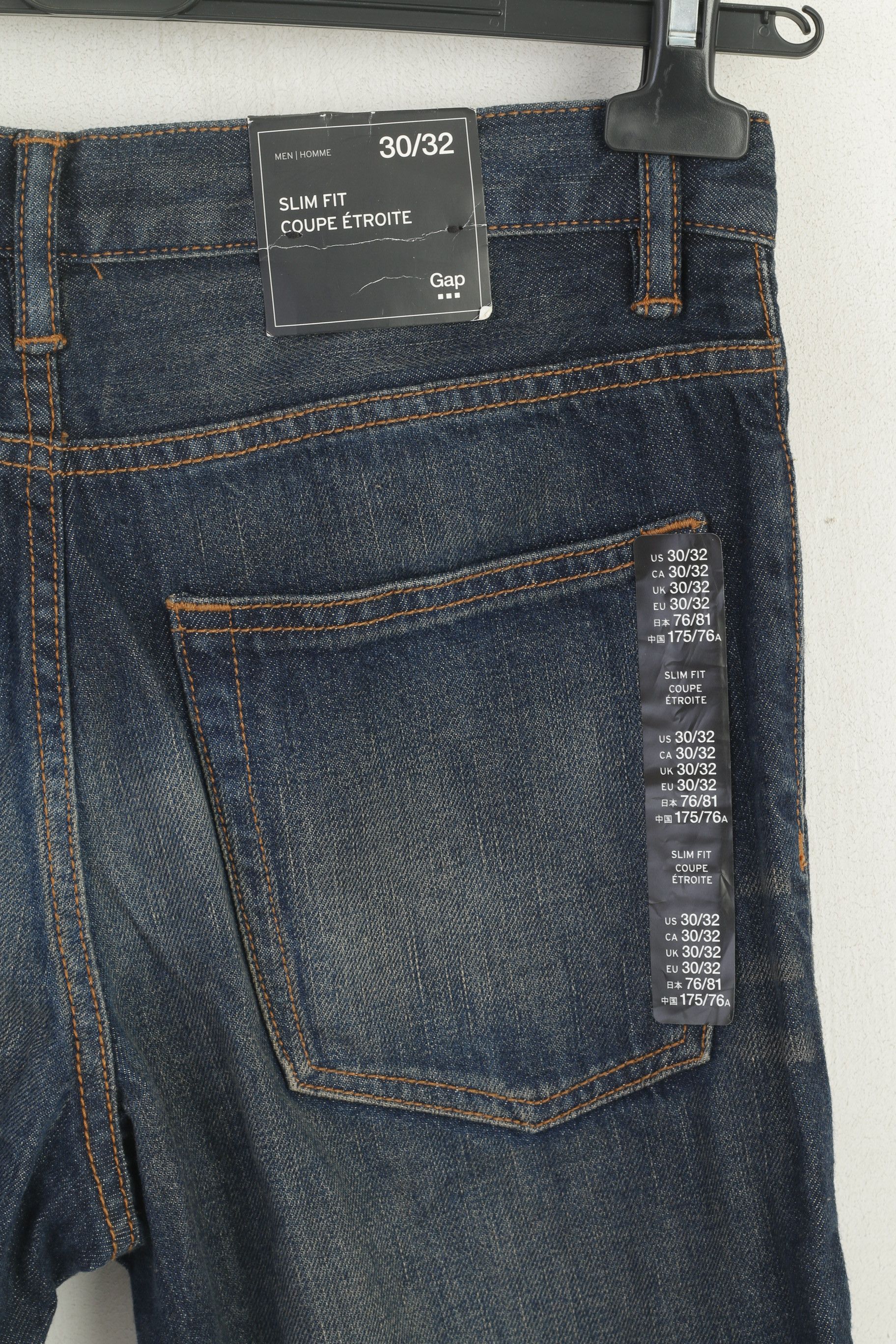 Gap New GAP Women 30 Jeans Trousers Navy Cotton 6203 Size 30" / US 8 / IT 44 - 3 Thumbnail