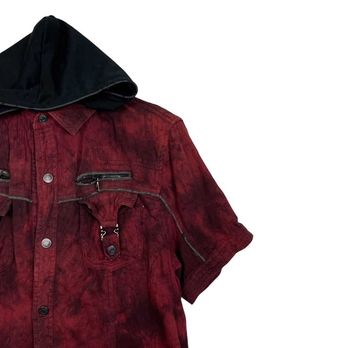 In The Attic In The Attic Short Sleeve Hooded Zipper Shirt Size US M / EU 48-50 / 2 - 5 Thumbnail