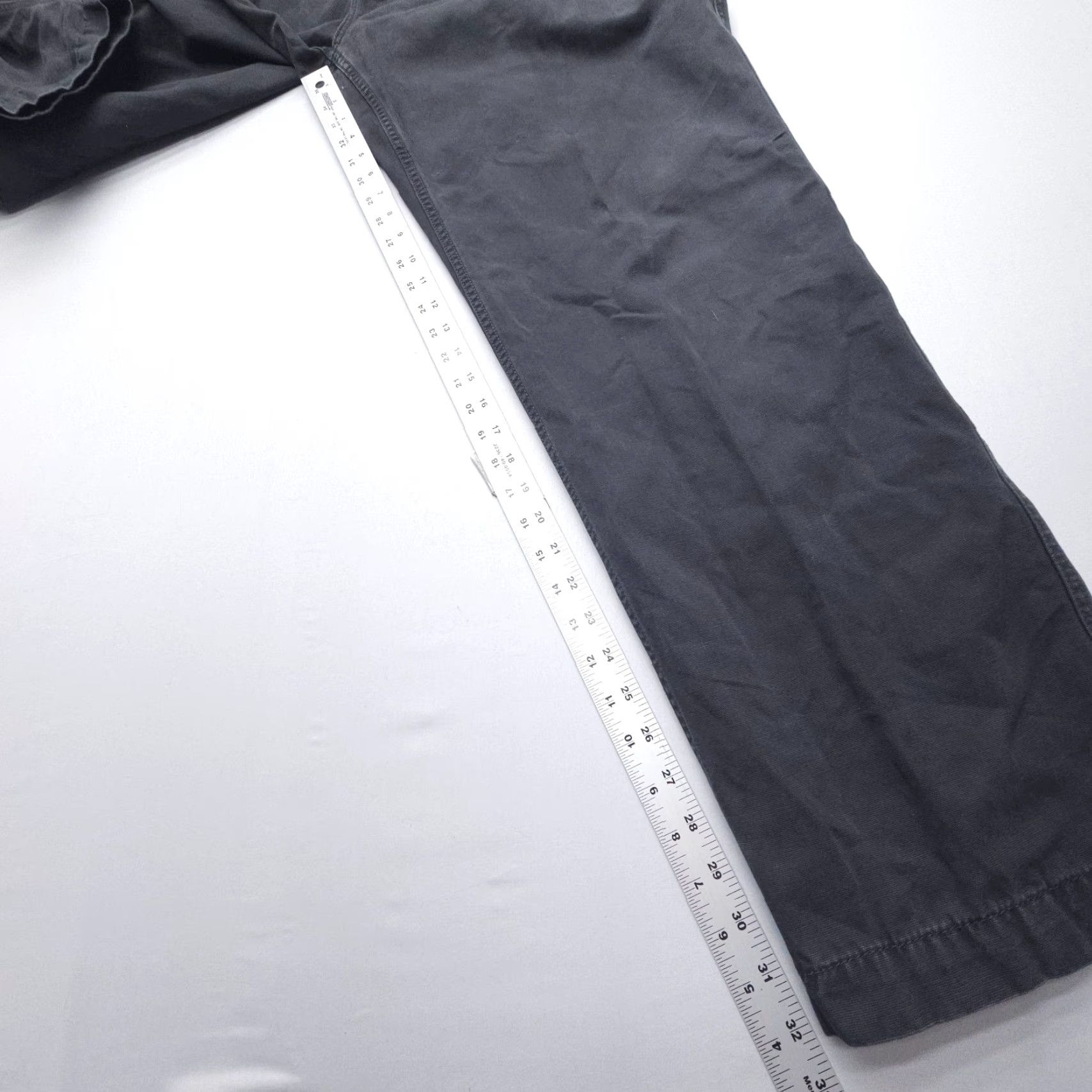 Dockers DOCKERS D3 Classic Canvas Pants Mens 40 x 32 Gray Cargo Workwear Classic Straight Flat Front Cotton Cotton Blend Size US 40 / EU 56 - 4 Thumbnail