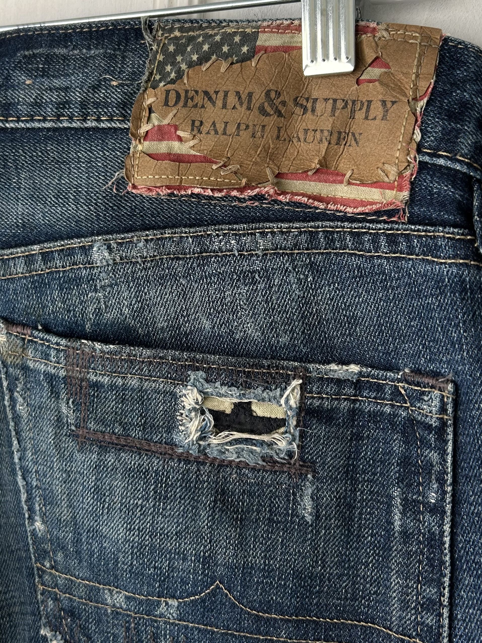 Denim & Supply Ralph Lauren Denim & Supply Ralph Lauren Patchwork Jeans Extremely Rare Size US 29 - 4 Thumbnail