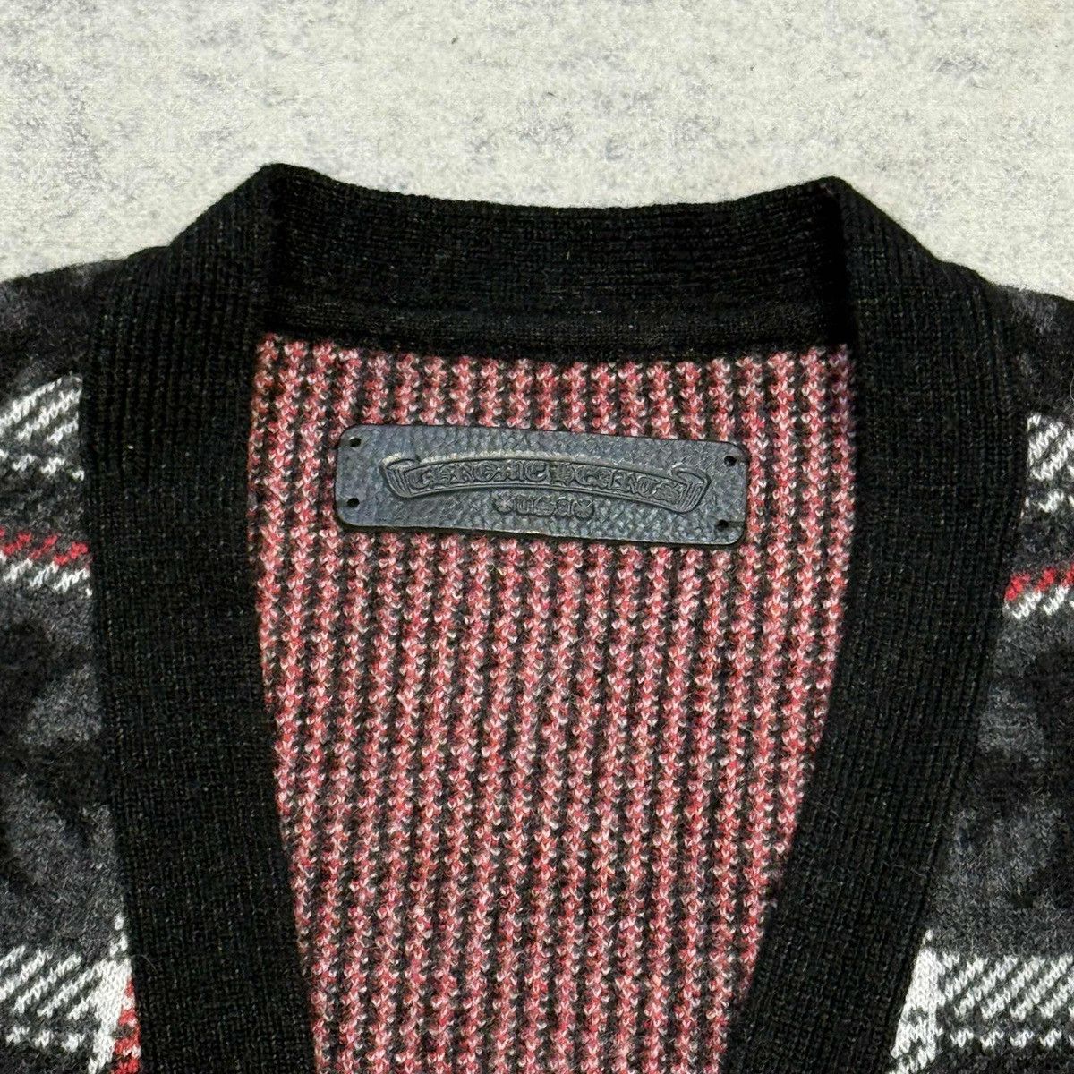Chrome Hearts Chrome Hearts Mama Tried Scroll Labe Cardigan red/black Size US XL / EU 56 / 4 - 3 Thumbnail