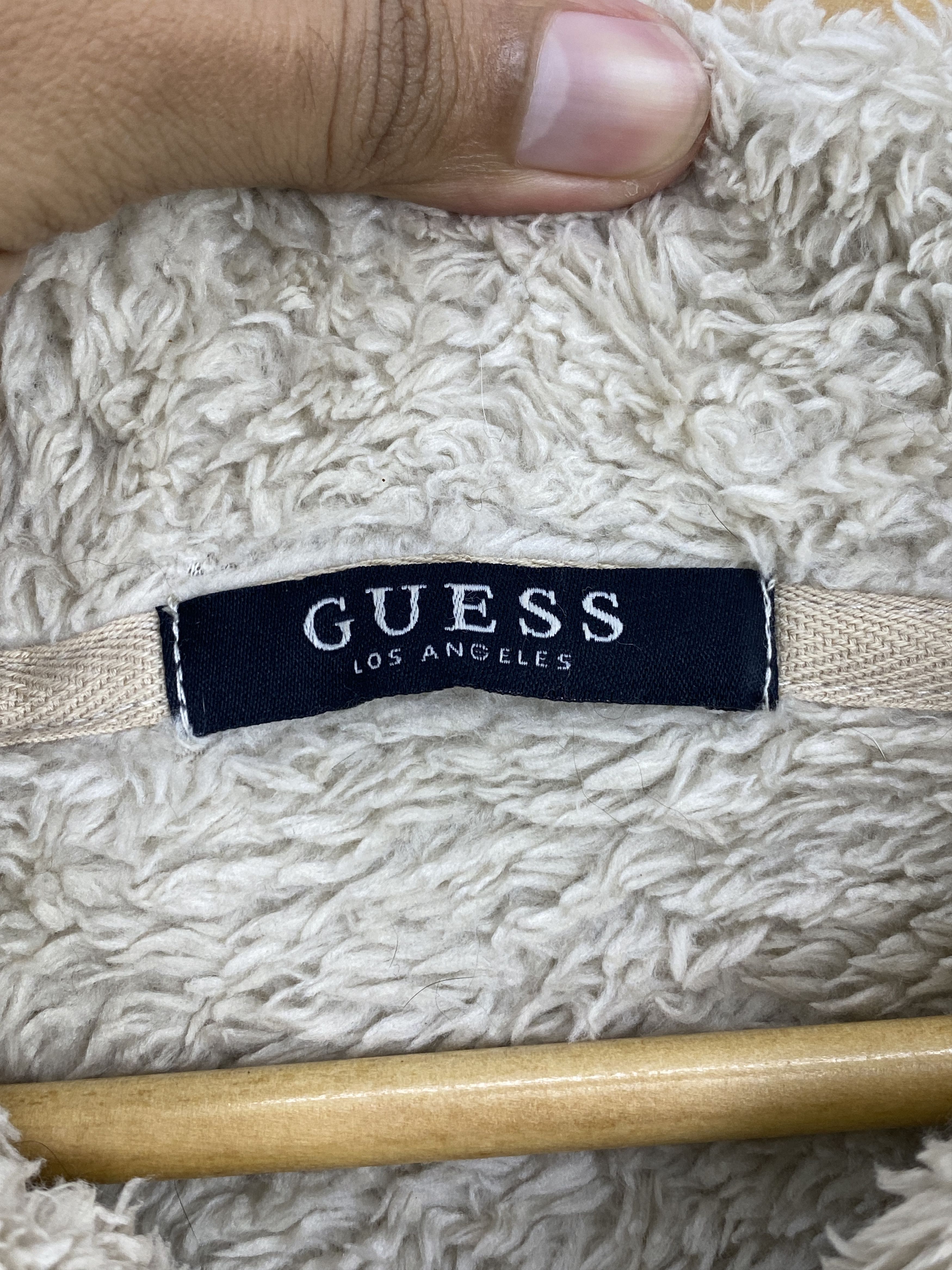 Guess Vintage Guess Fleece Sherpa Hooded Jacket J1862 Size US S / EU 44-46 / 1 - 5 Thumbnail
