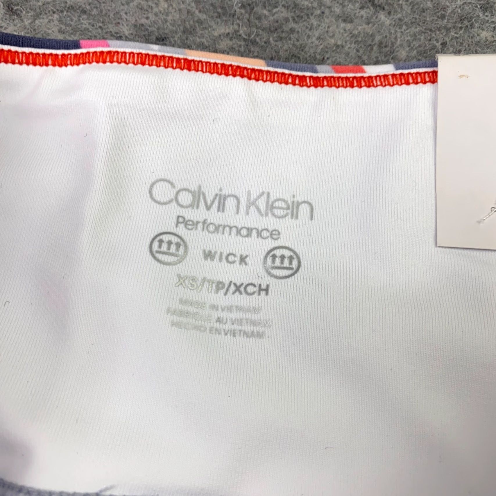 Calvin Klein Calvin Klein Leggings Womens XS Gray Floral Hi-Rise Cropped Pockets Nylon Spandex Size 26" / US 2 / IT 38 - 5 Thumbnail
