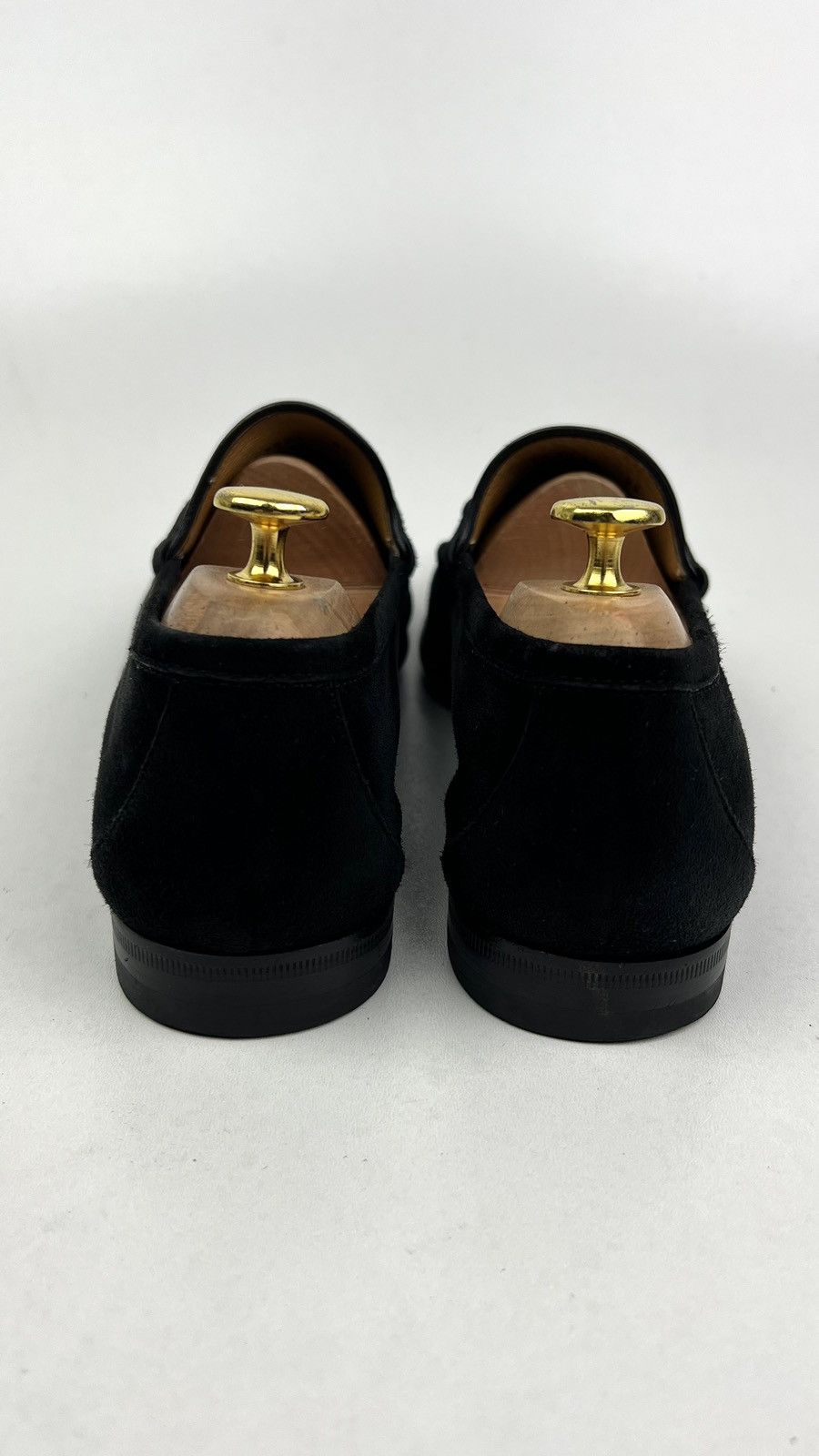 Gucci GUCCI Loafers Suede Leather Shoes HORSEBIT Buckle Black Mens Size US 10 / EU 43 - 8 Thumbnail