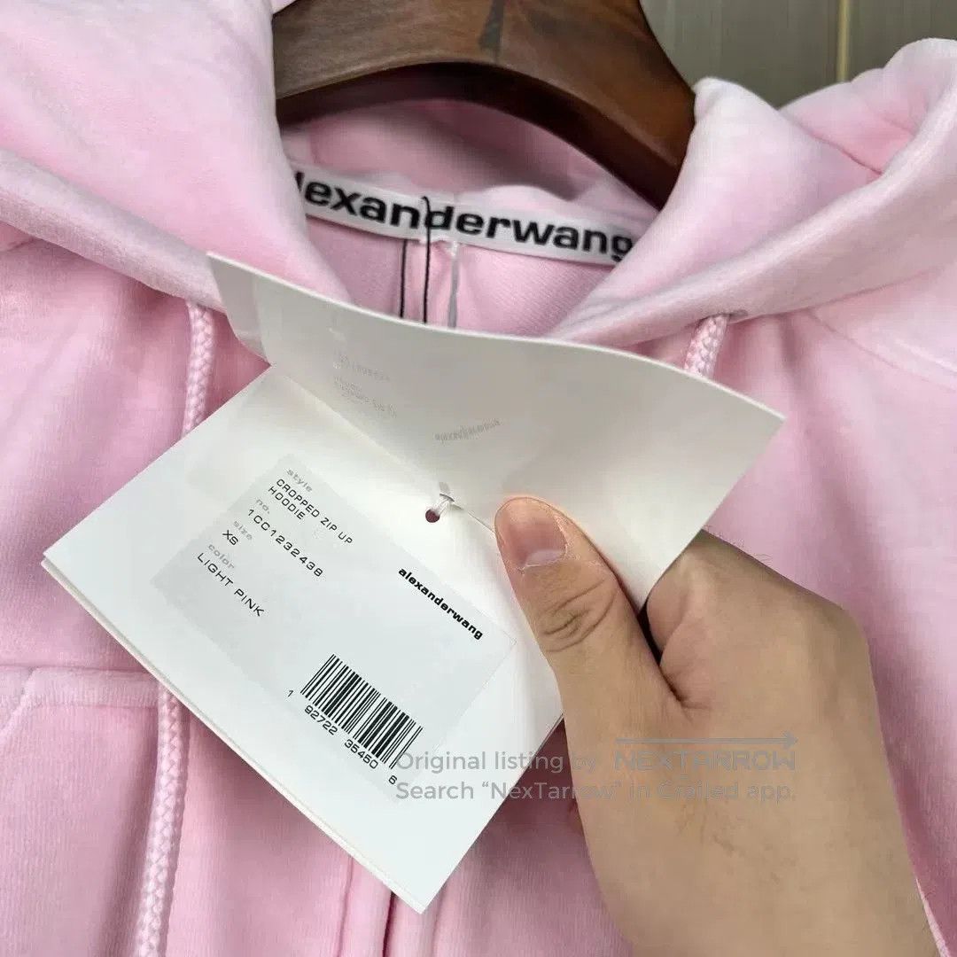 Alexander Wang pink alexander wang cropped hoodie. Size XS / US 0-2 / IT 36-38 - 5 Thumbnail