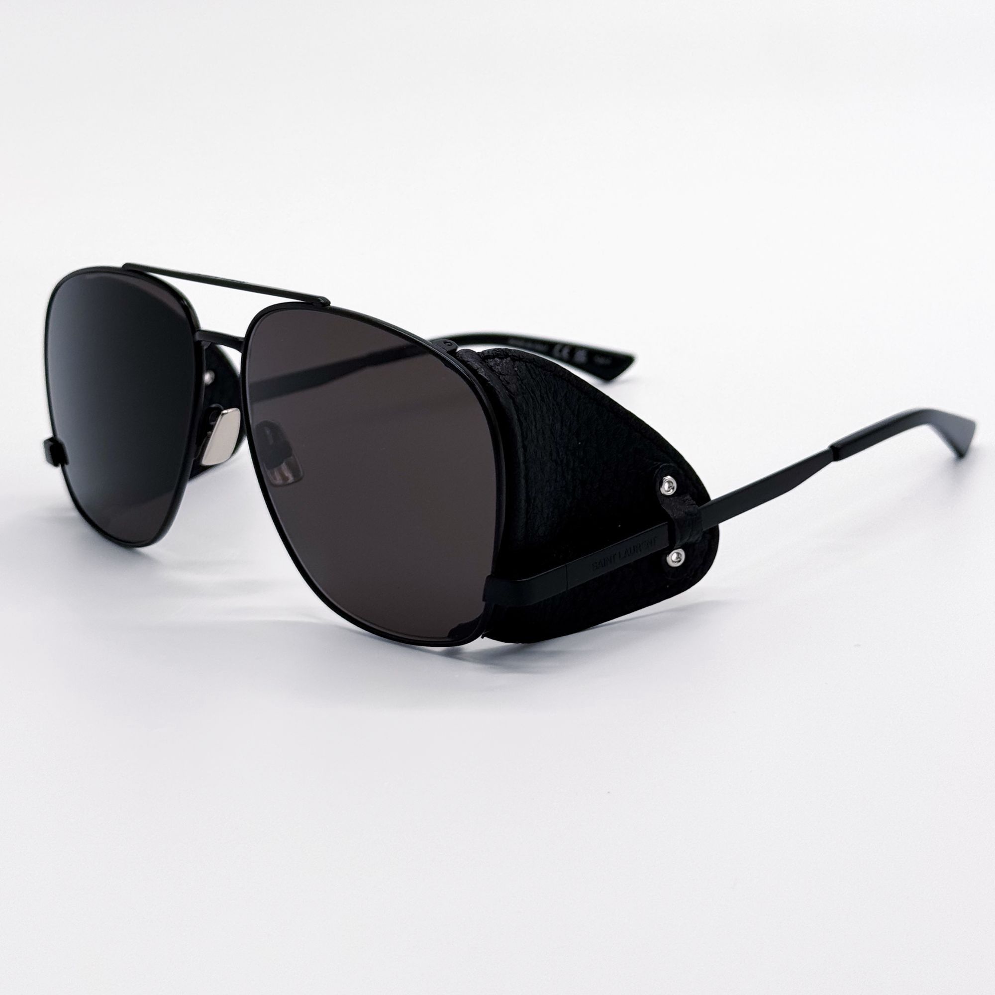 Saint Laurent Paris NEW SAINT LAURENT SL 653 LEON 002 SUNGLASSES AVIATOR BLACK Size ONE SIZE - 8 Thumbnail