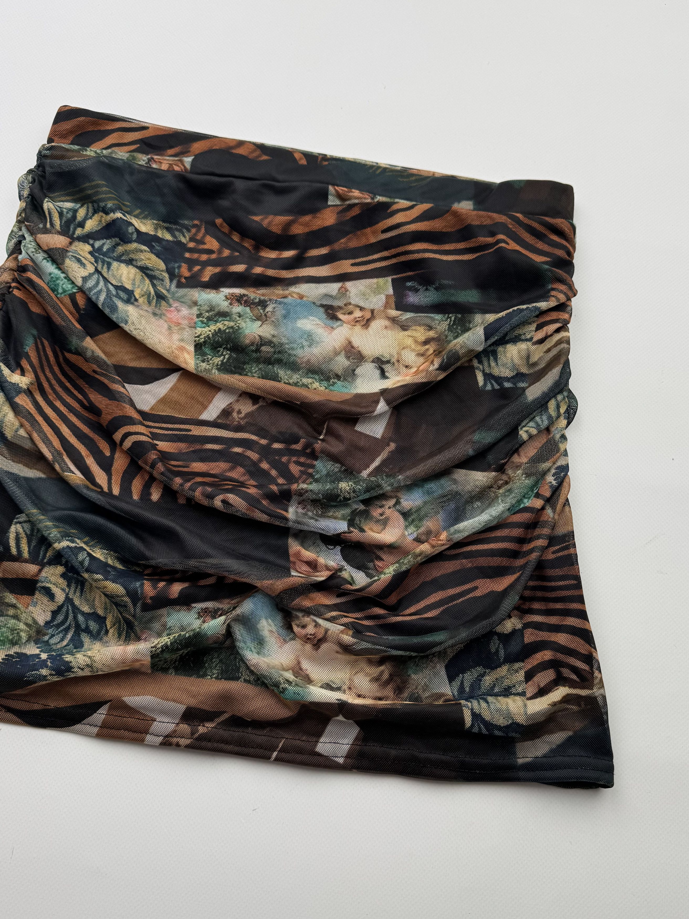 Japanese Brand Vintage Printed Mini Skirt B675(V273)E2 Size 25" / US 0 / IT 36 - 3 Thumbnail