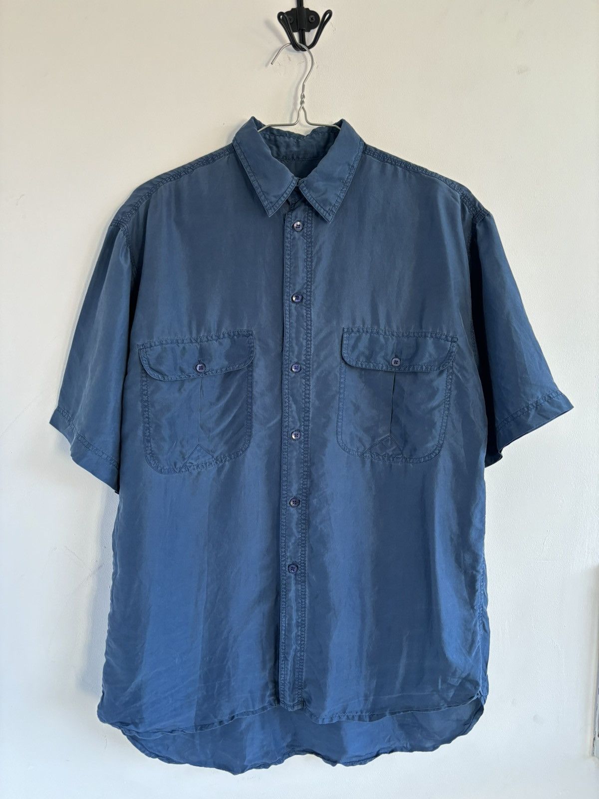 Manhattan Portage × SikSilk × Vintage Vintage 60s Manhattan Club Silk Cargo Shortsleeve Shirt Size US M / EU 48-50 / 2 - 4 Thumbnail