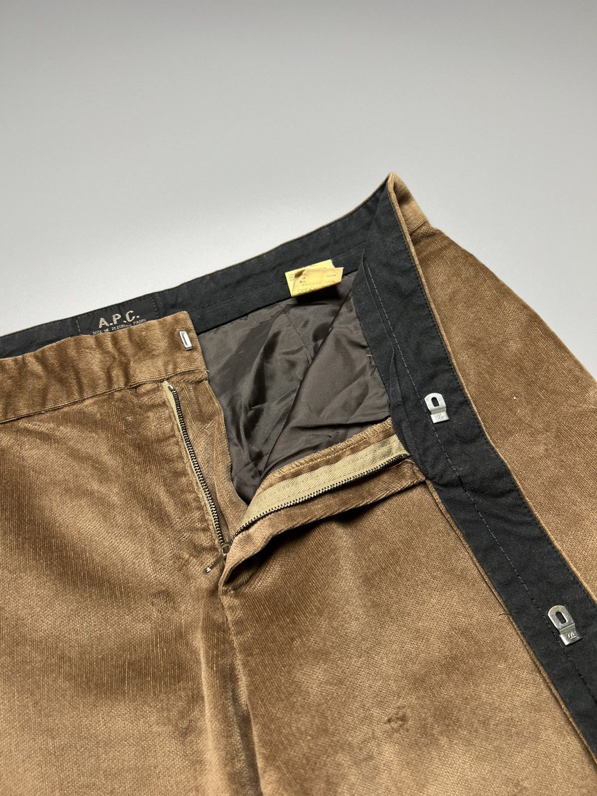 APC - Wide Leg Corduroy Belted style Brown Pants