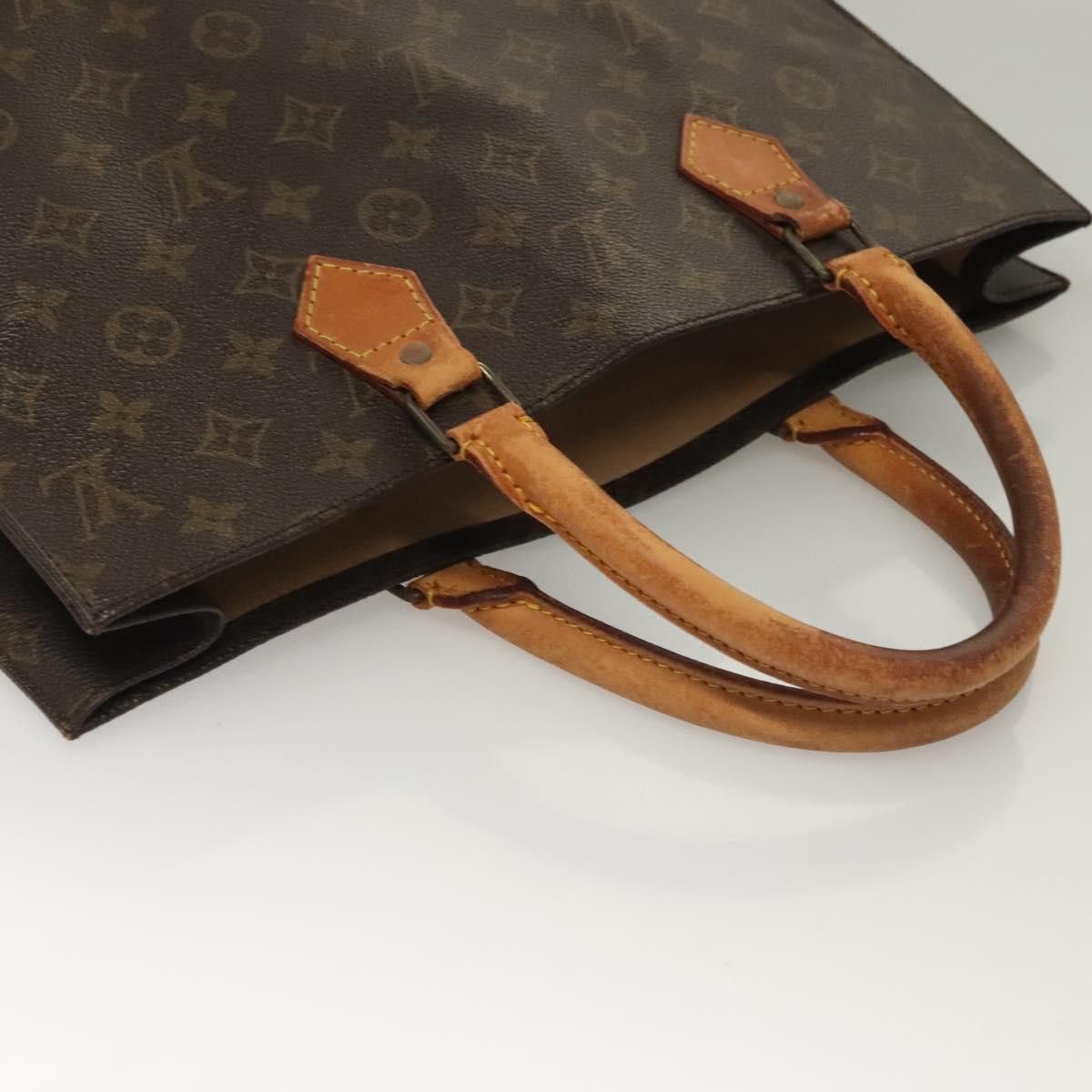 Louis Vuitton LOUIS VUITTON Monogram Sac Plat Hand Bag M51140 Size ONE SIZE - 6 Thumbnail