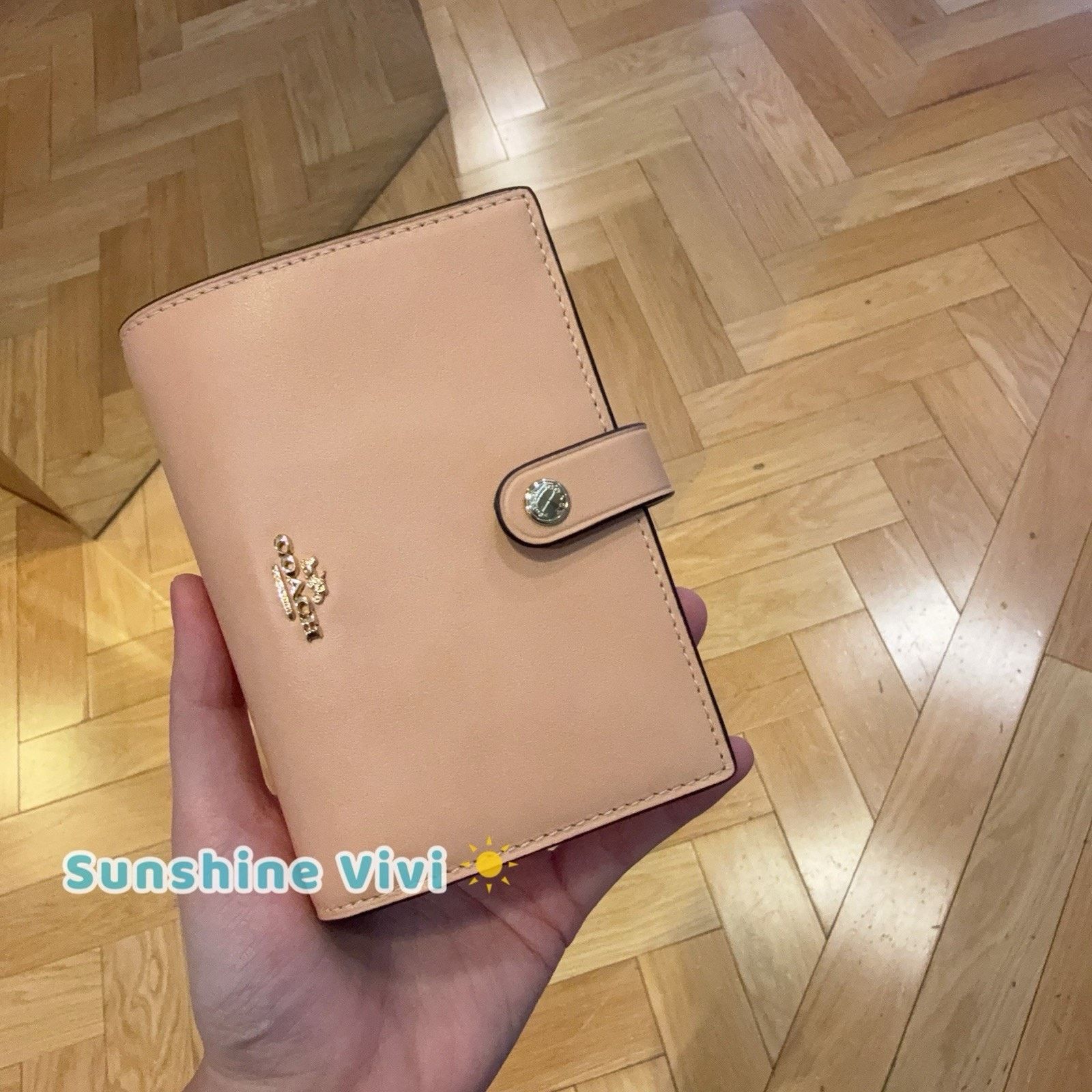 Coach NWT Coach 2-in-1 Wallet Smooth Leather CCL71 Gold/Light Pink Size ONE SIZE - 1 Thumbnail
