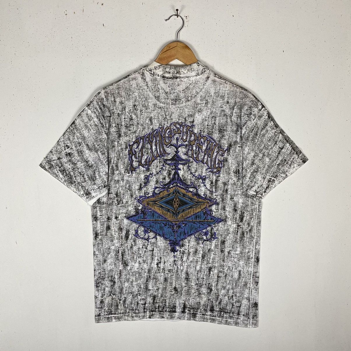 Other Vintage 90's FLYING SURFING Alloverprint Graphic Surf Tee Size US M / EU 48-50 / 2 - 2 Thumbnail