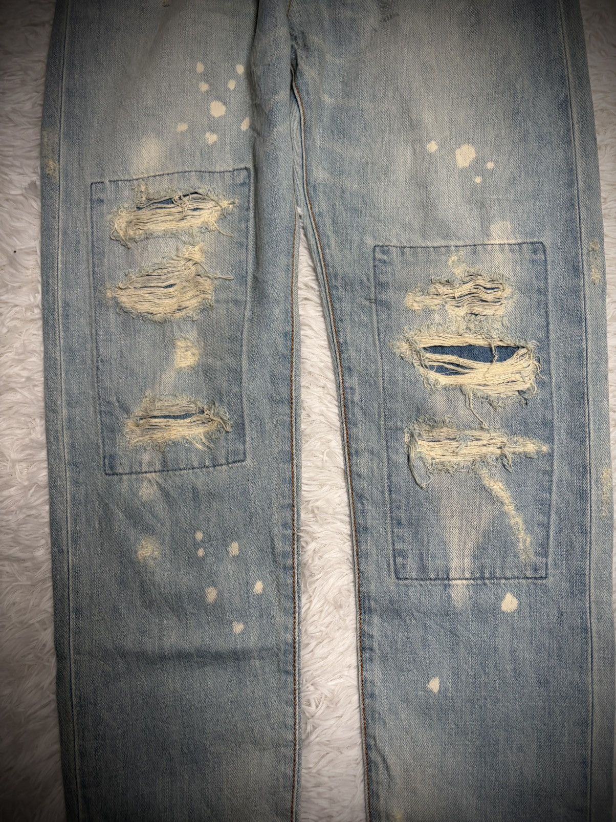 Hysteric Glamour Rare Deadstock RNA punk distressed patchwork denim Size US 30 / EU 46 - 2 Thumbnail