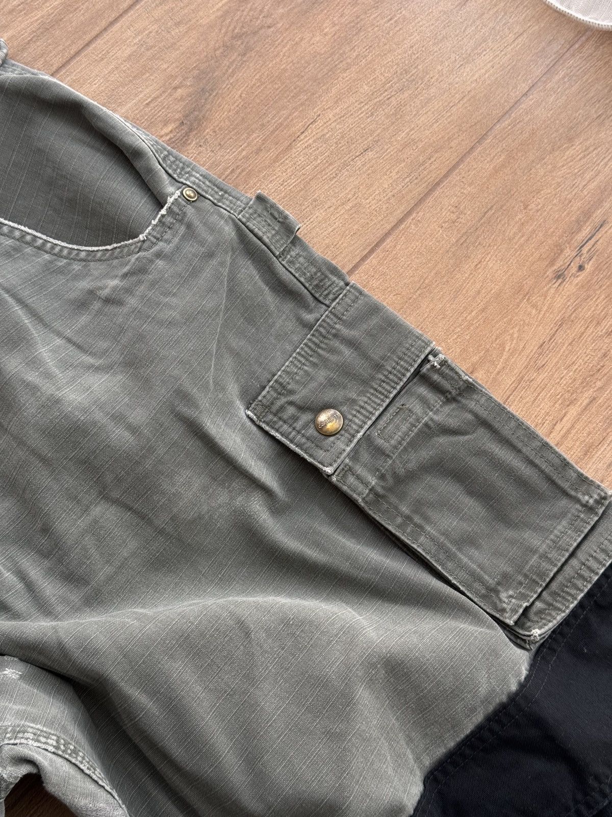 Carhartt × Vintage Vintage Carhartt Workwear Cargo Green Streetwear Pants Size US 38 / EU 54 - 6 Thumbnail