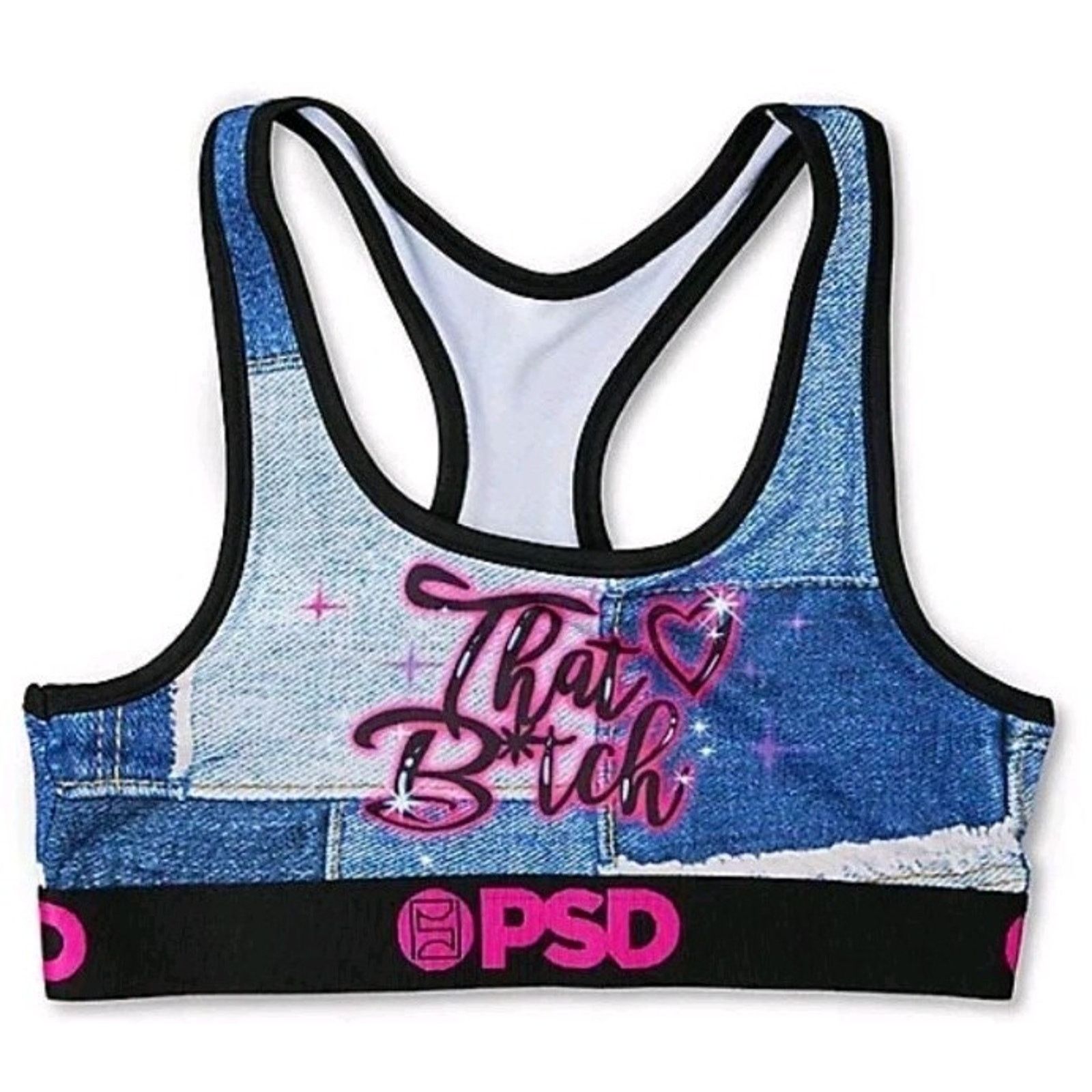 Other PSD That B*tch Sports Bra Patchwork Size S Multicolor NIP Size ONE SIZE - 1 Thumbnail