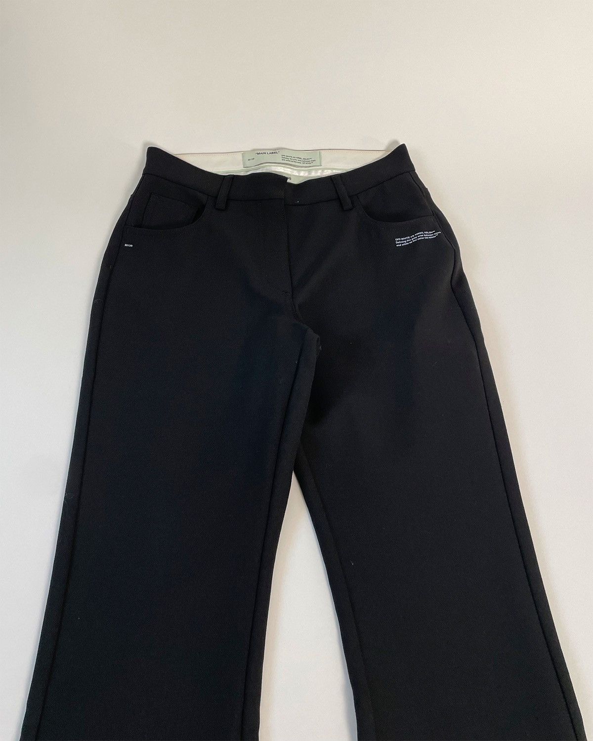 Off-White OFF-WHITE FW 19 Formal Cropped Pants Size 28" / US 6 / IT 42 - 2 Thumbnail