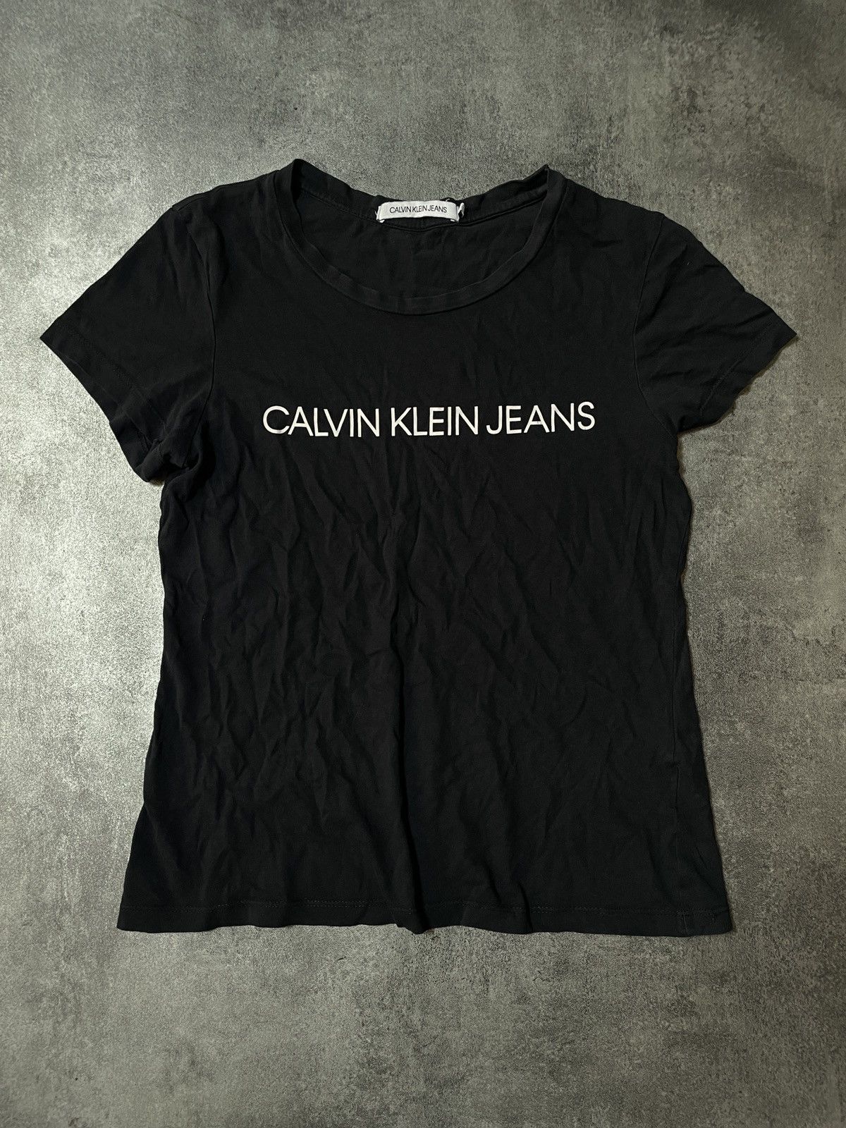 Calvin Klein 🔥Offers🔥Calvin Klein Jeans Tee Spellout Hype Size S / US 4 / IT 40 - 1 Thumbnail