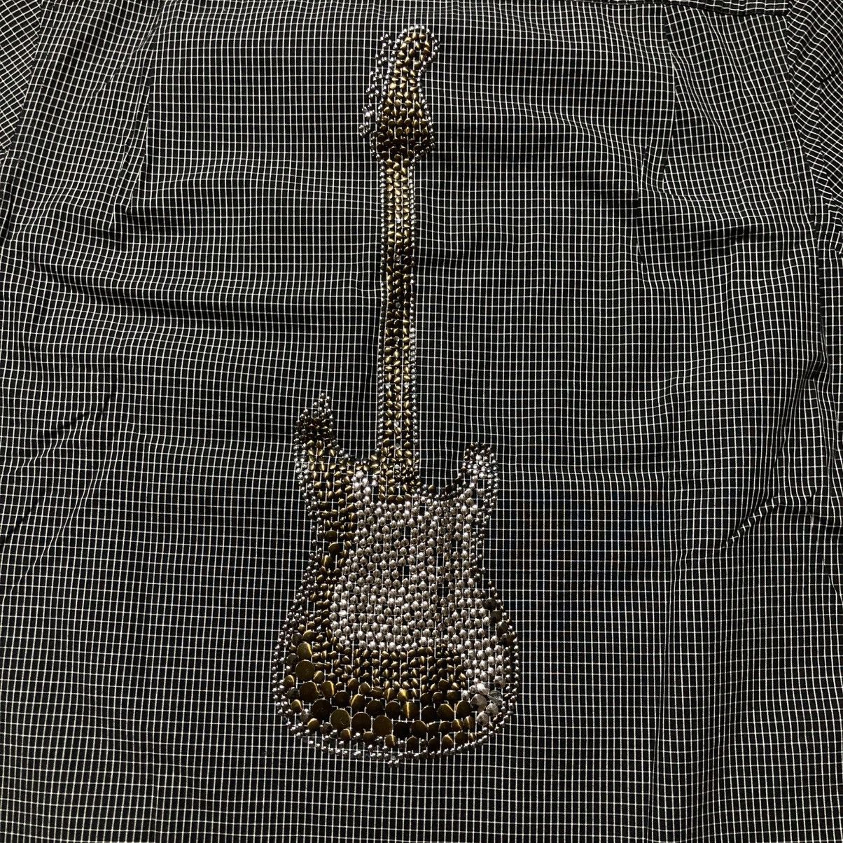 PPFM 2000s PPFM Protector Guitar Beaded Bling Shirt Short Slevee Size US M / EU 48-50 / 2 - 3 Thumbnail
