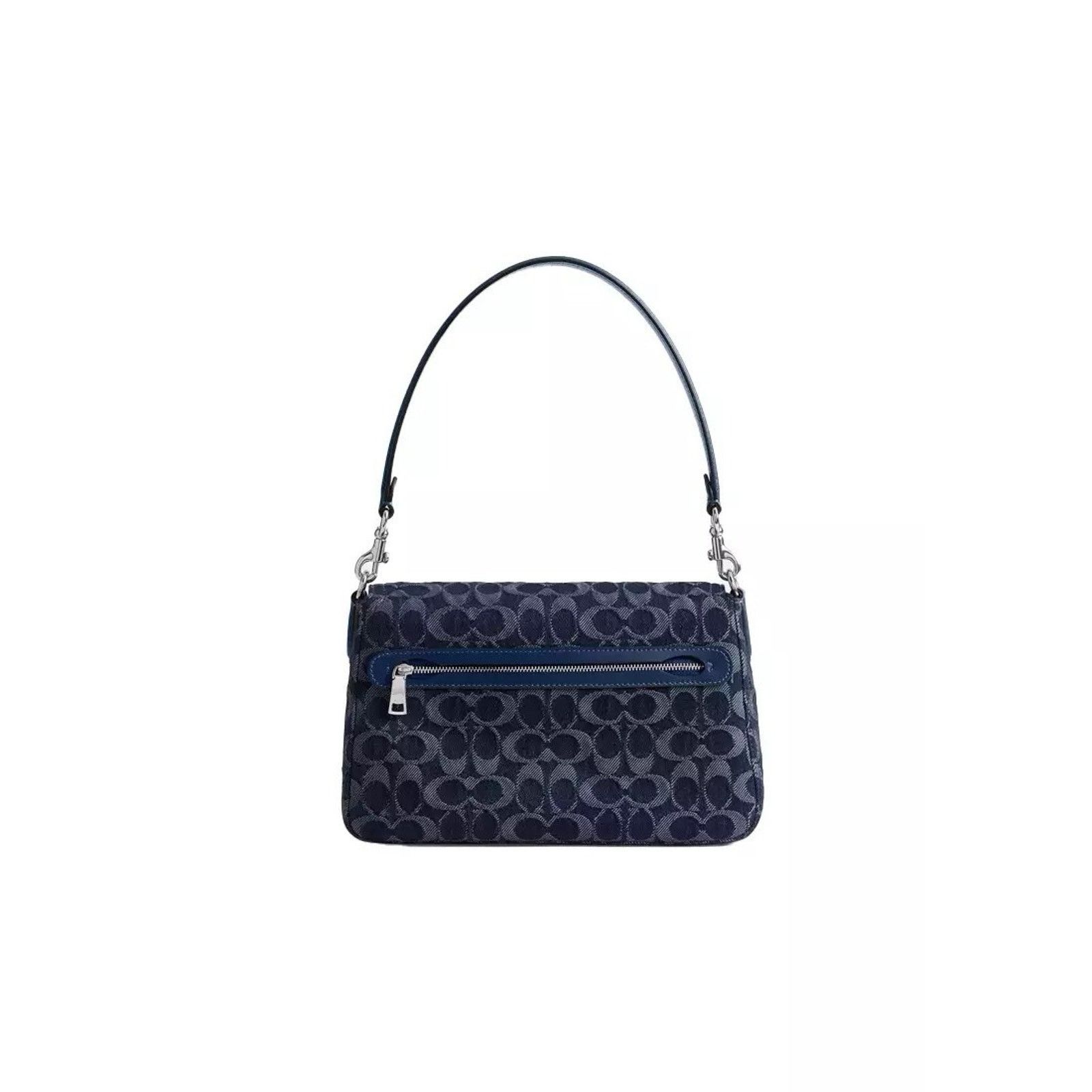 Coach NWT COACH Chain Tabby Shoulder Bag Denim Deep Blue CAN00 Size ONE SIZE - 13 Thumbnail