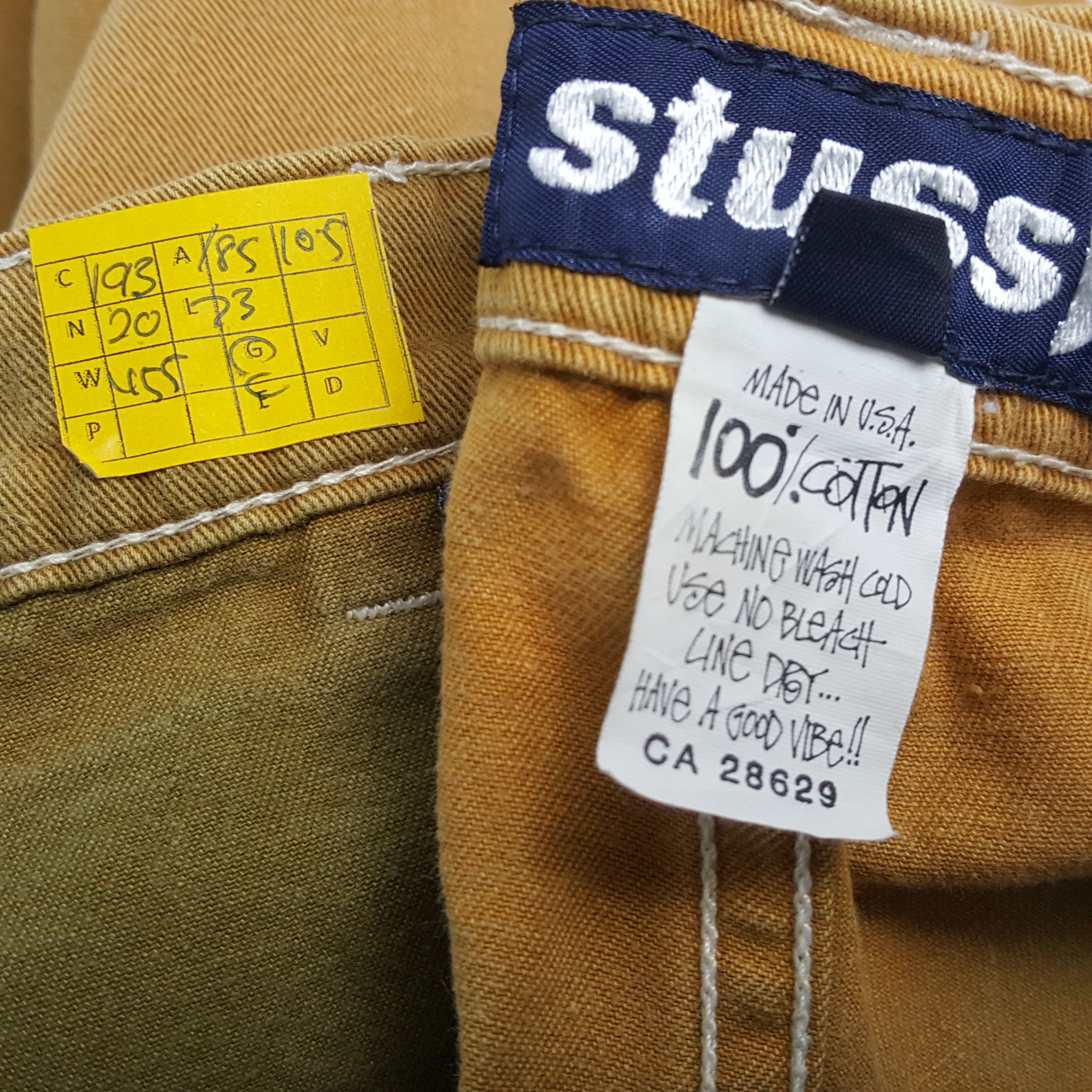 Stussy × Vintage Vintage STUSSY American Streetwear Skateboard Short Pants Size US 37 - 10 Thumbnail